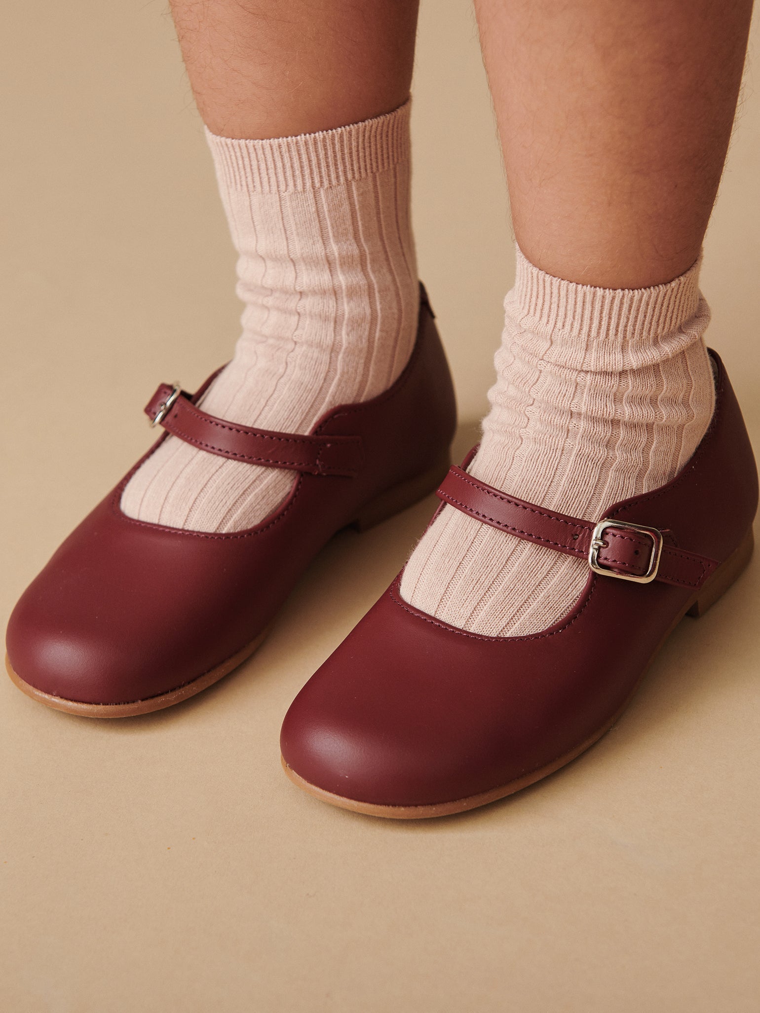 On sale La coqueta burgundy mary janes