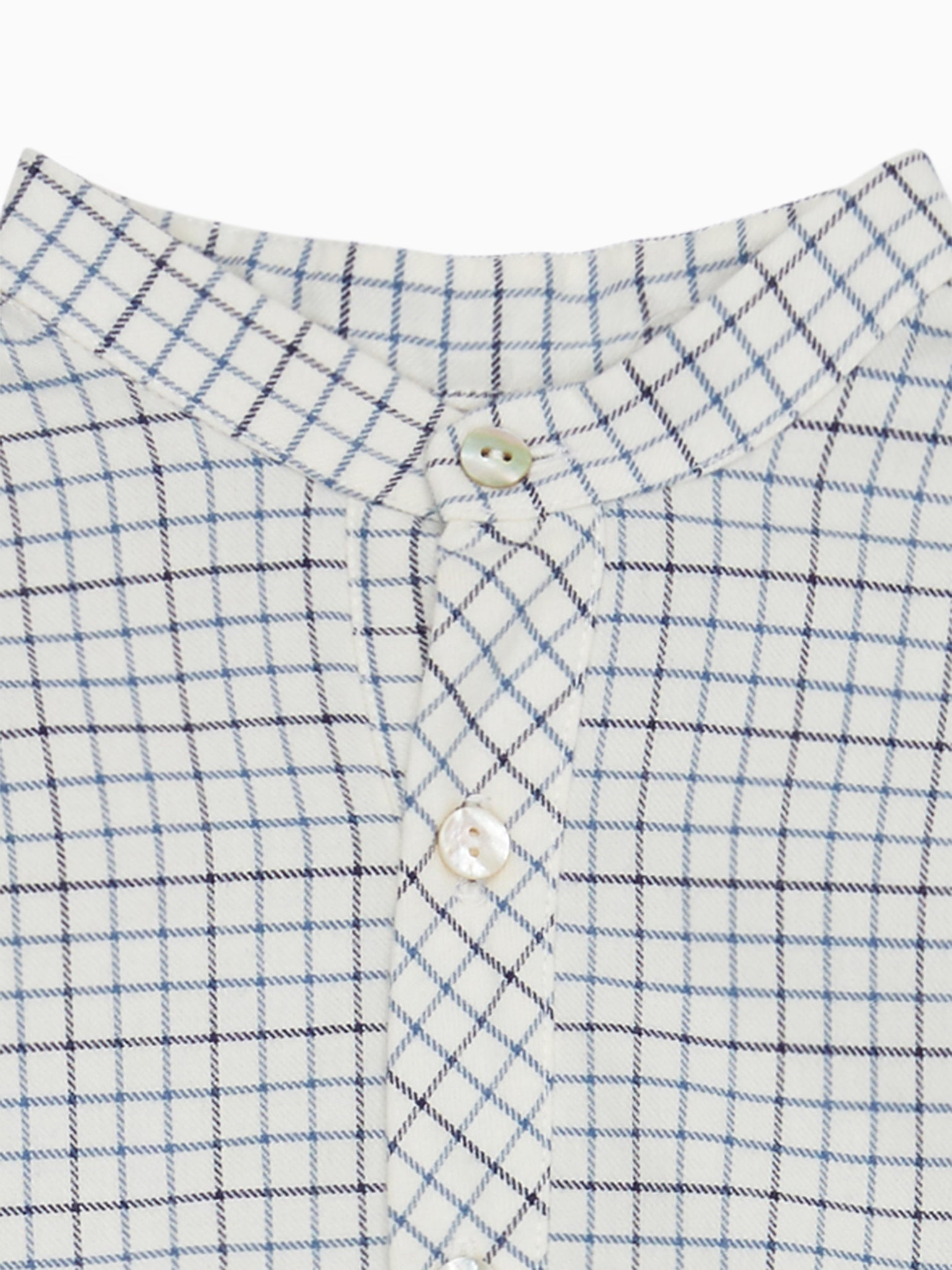 Navy Check Mateo Long Sleeve Boy Shirt