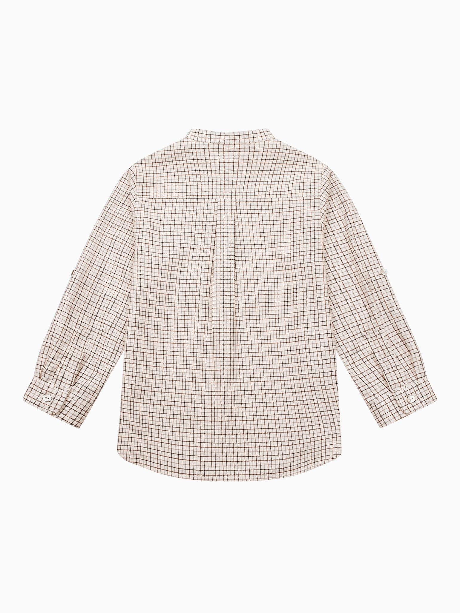 Caramel Check Mateo Long Sleeve Boy Shirt