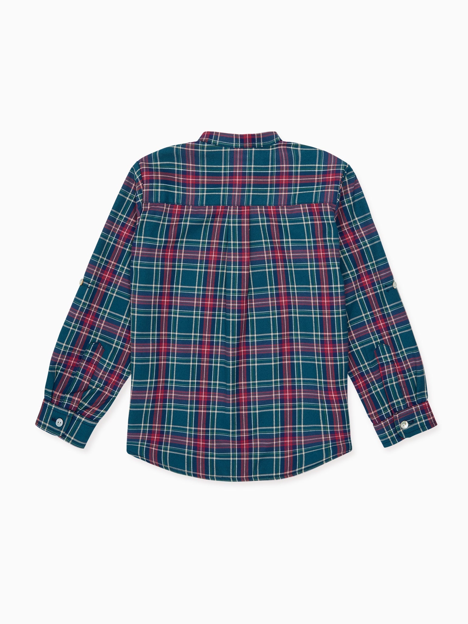 Green Tartan Mateo Long Sleeve Boy Shirt