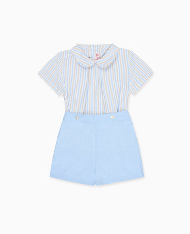 Caramel Stripe Mattia Baby Boy Set
