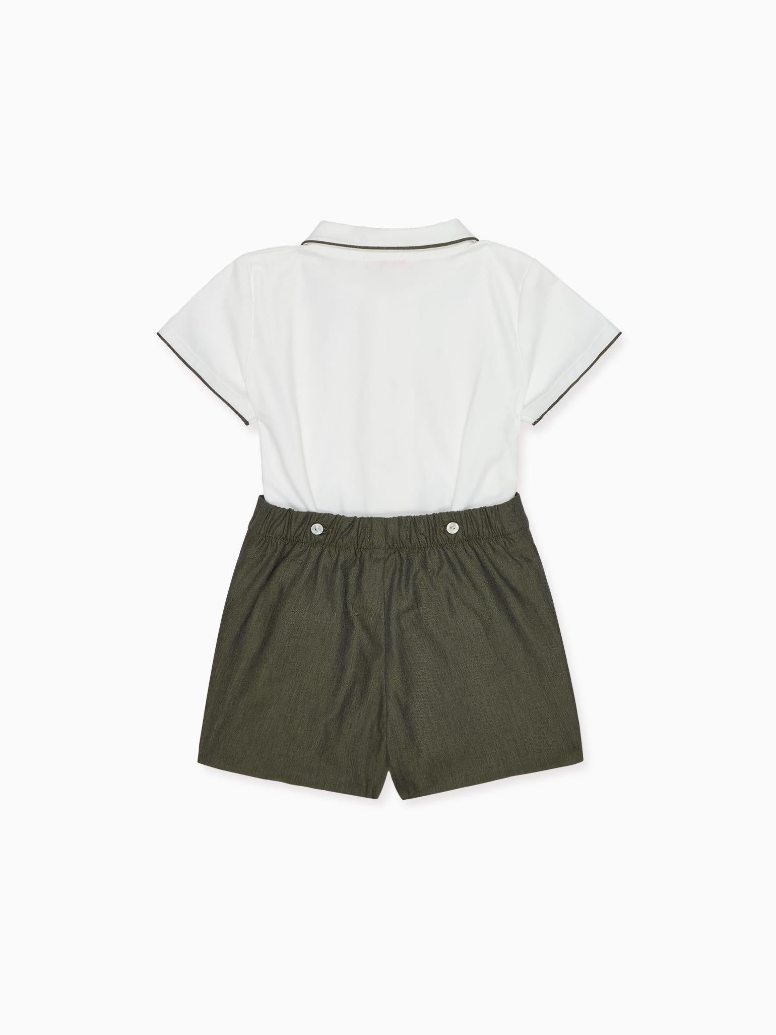Green Mattia Baby Boy Set