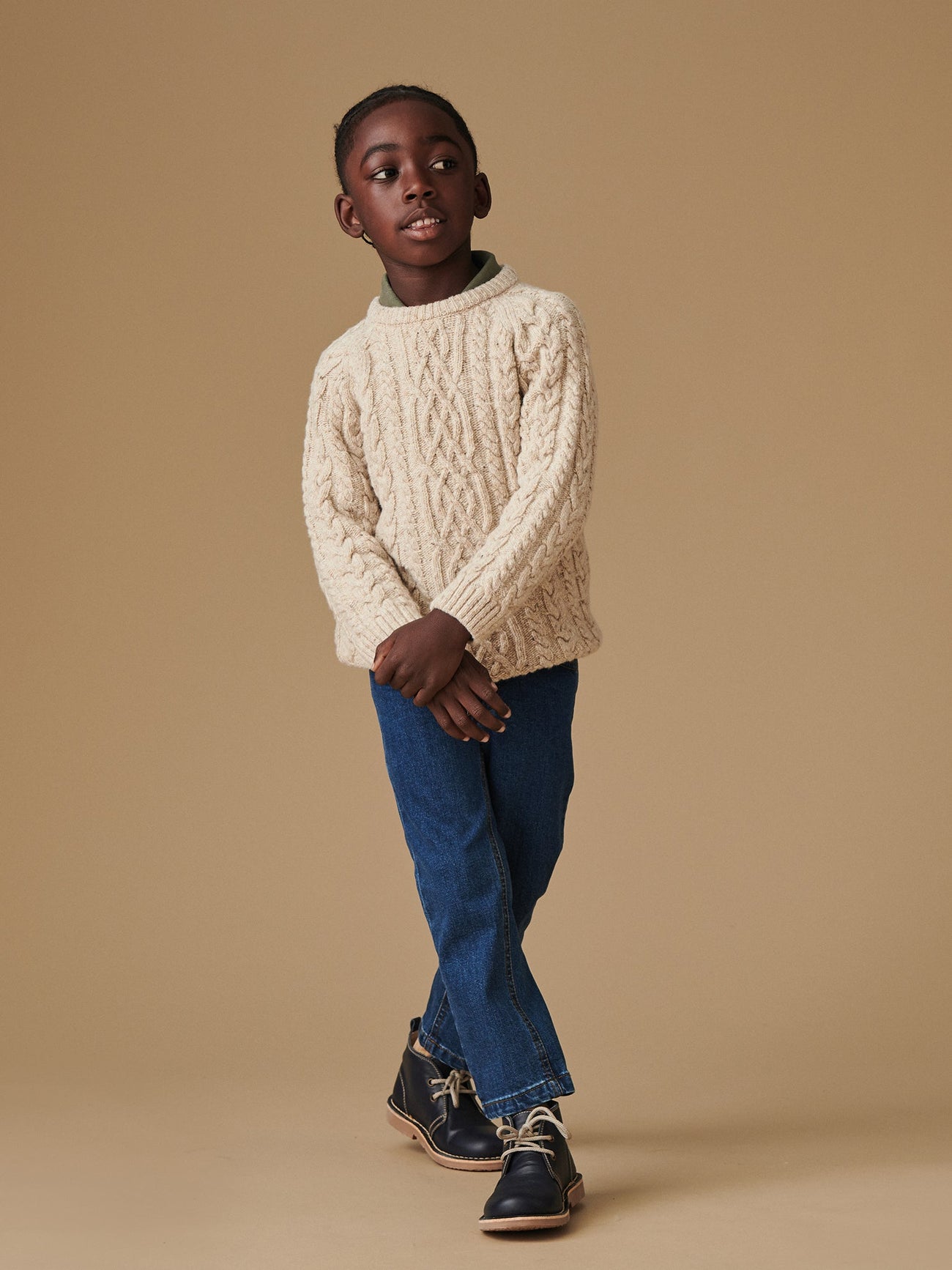 Ivory Maximo Merino Kids Sweater