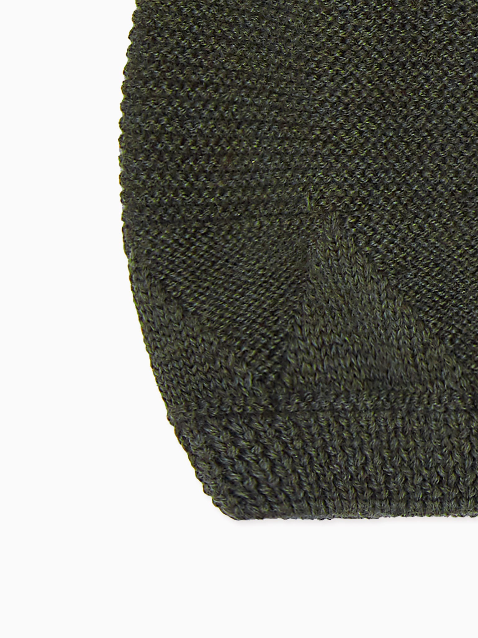 Olive Green Merino Kids Bobble Hat