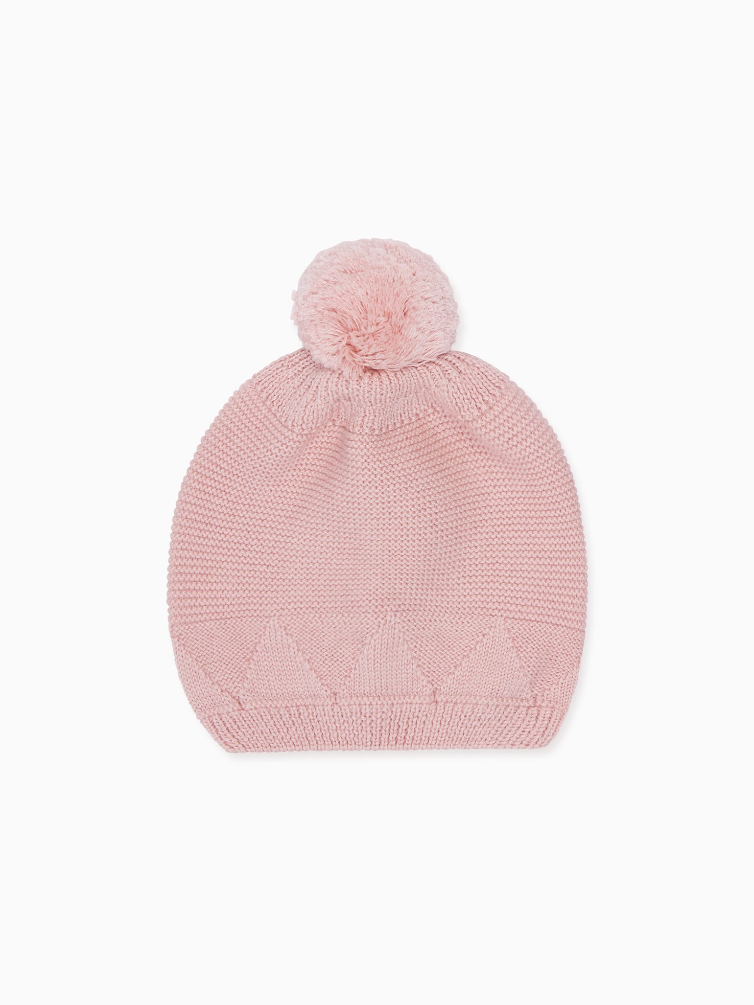 Pink Merino Girl Bobble Hat