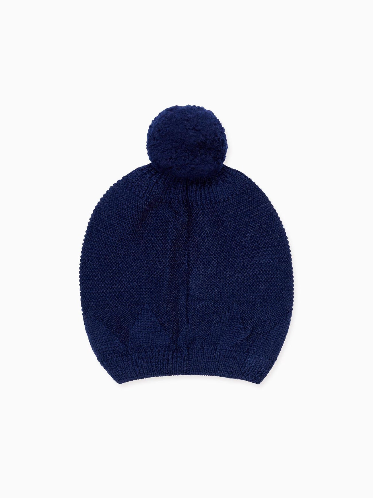 Navy Merino Kids Bobble Hat