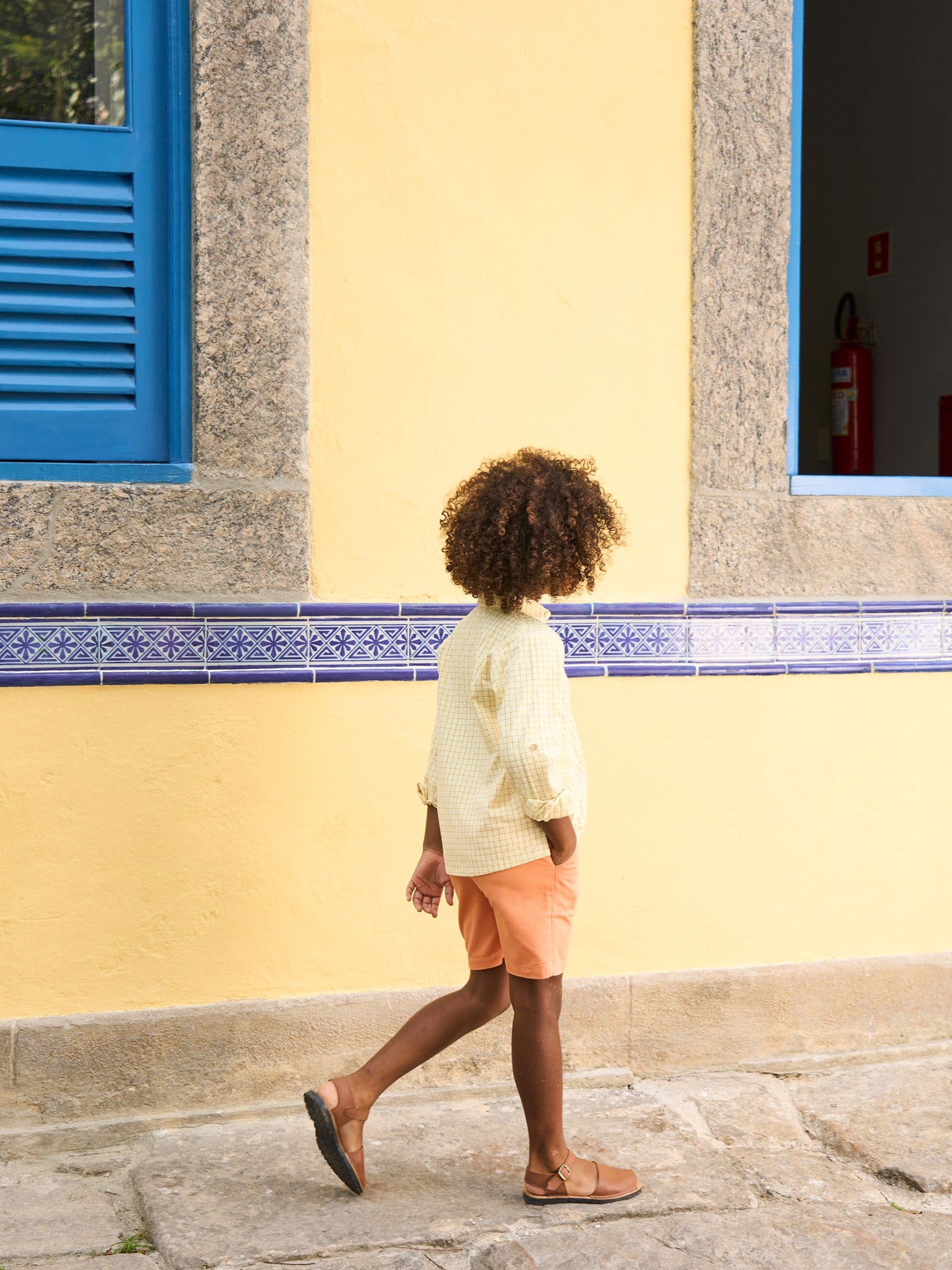 Orange Cortino Boy Shorts