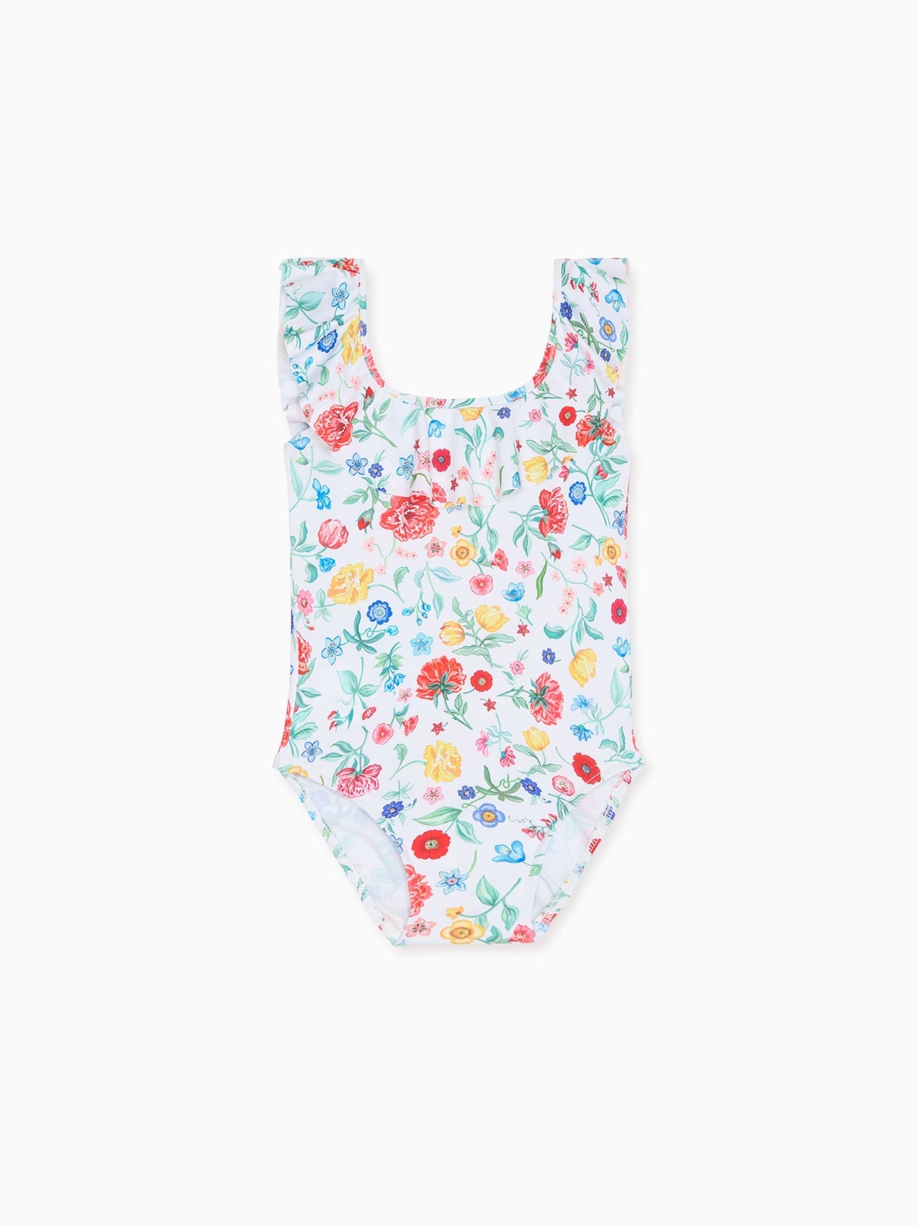 Ivory Floral Mila Girl Swimsuit