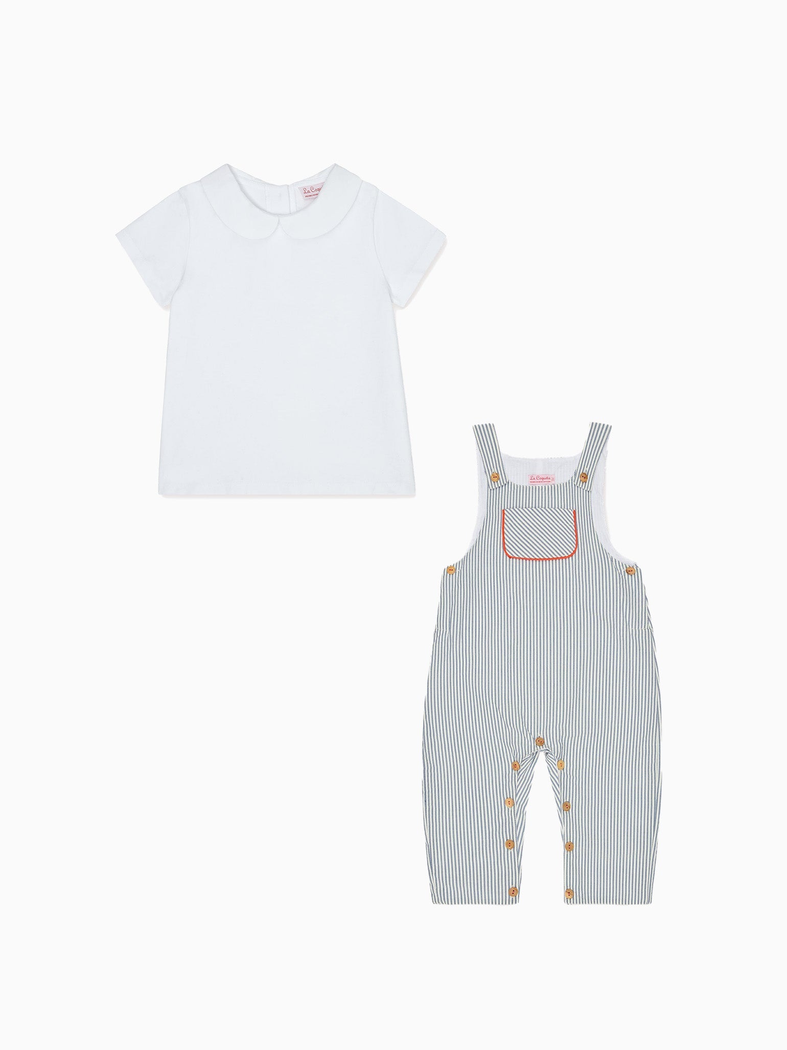 Milo Baby Top & Coroza Baby Dungarees Outfit Bundle