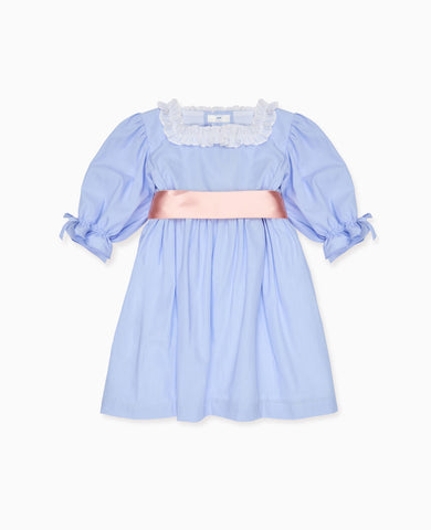 Nicky Hilton x La Coqueta Blue Stripe Milou Girl Dress