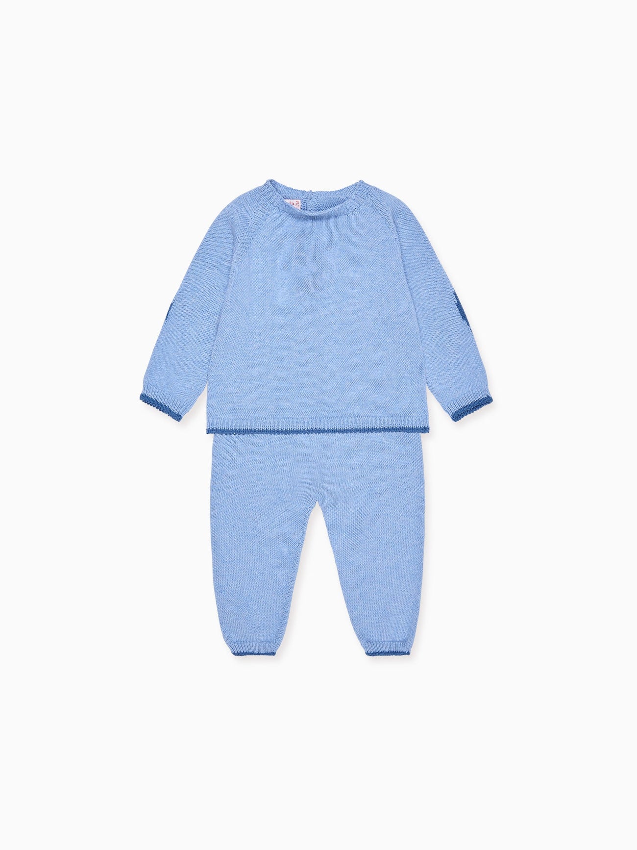 Blue Mirlo Cotton Baby Knitted Set