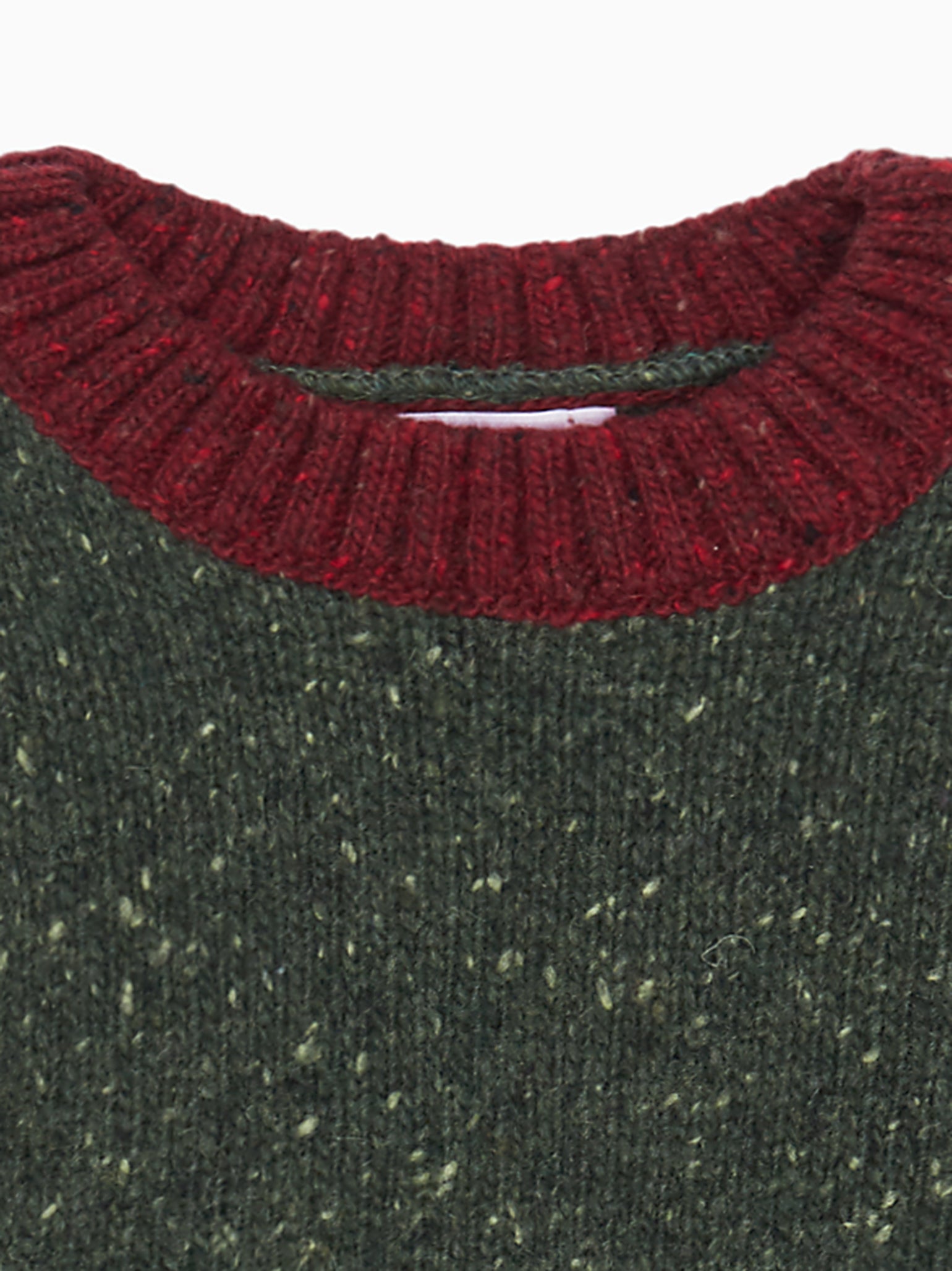 Olive Mirlo Merino Boy Sweater