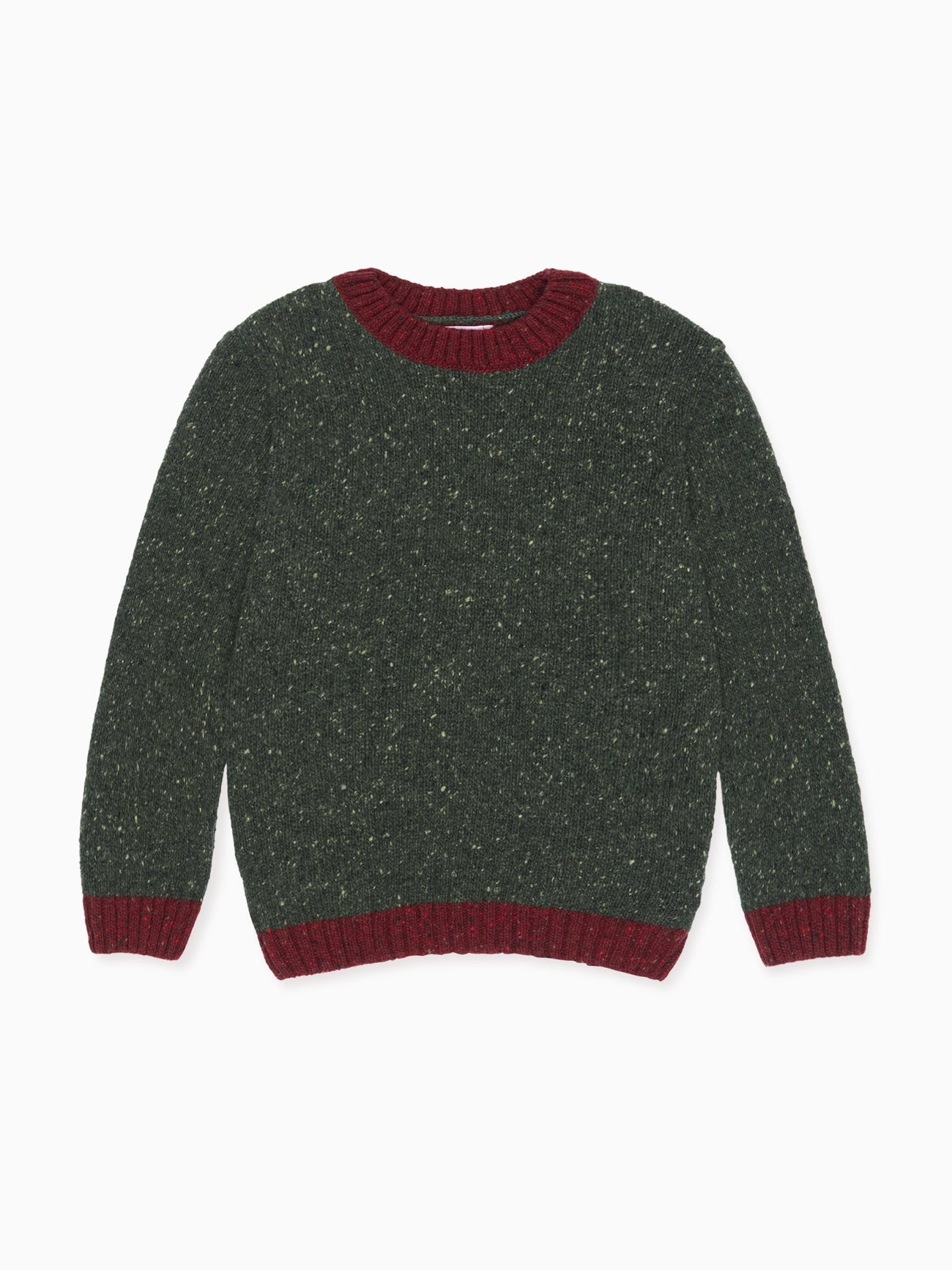 Olive Mirlo Merino Boy Sweater