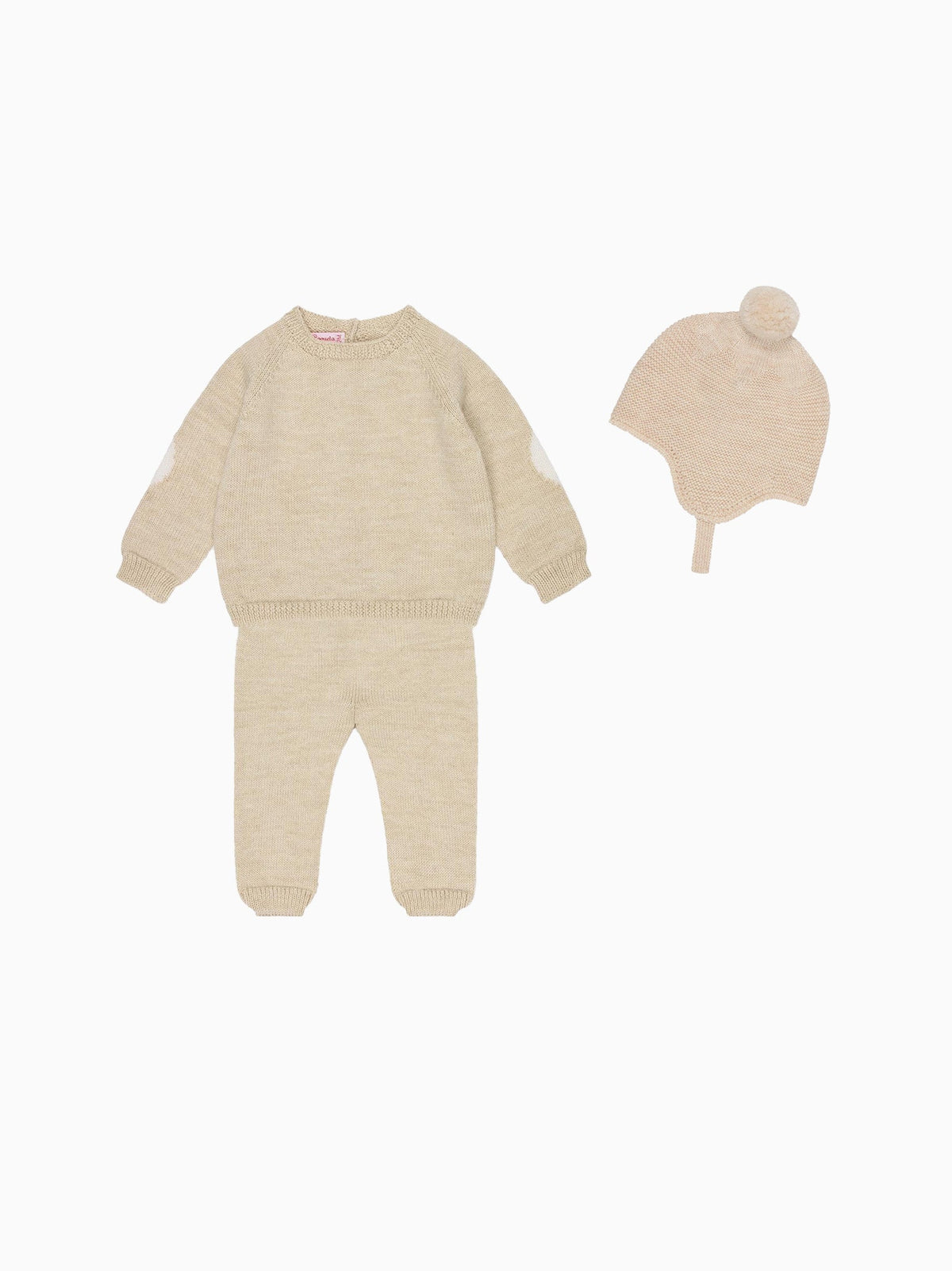 Oatmeal Mirlo Merino Baby Knitted Gift Box Set
