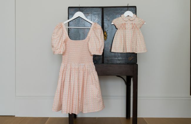 Hill House Home X La Coqueta Blue Watercolour Hydrangea Ellie Nap Dress | La Coqueta Kids UK Hill House Home X La Coqueta Blue Watercolour Hydrangea Ellie Nap Dress | La Coqueta Kids UK