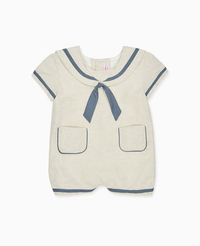 Oatmeal Montego Baby Romper