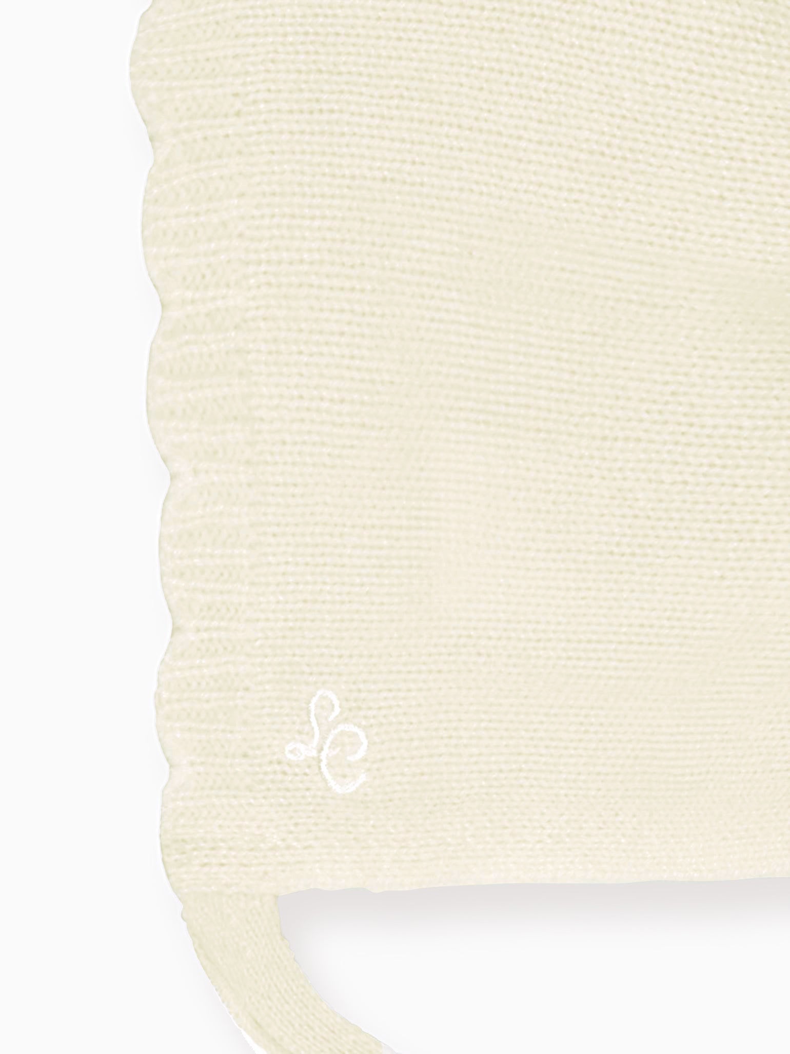 Ivory Nikola Cashmere Baby Bonnet