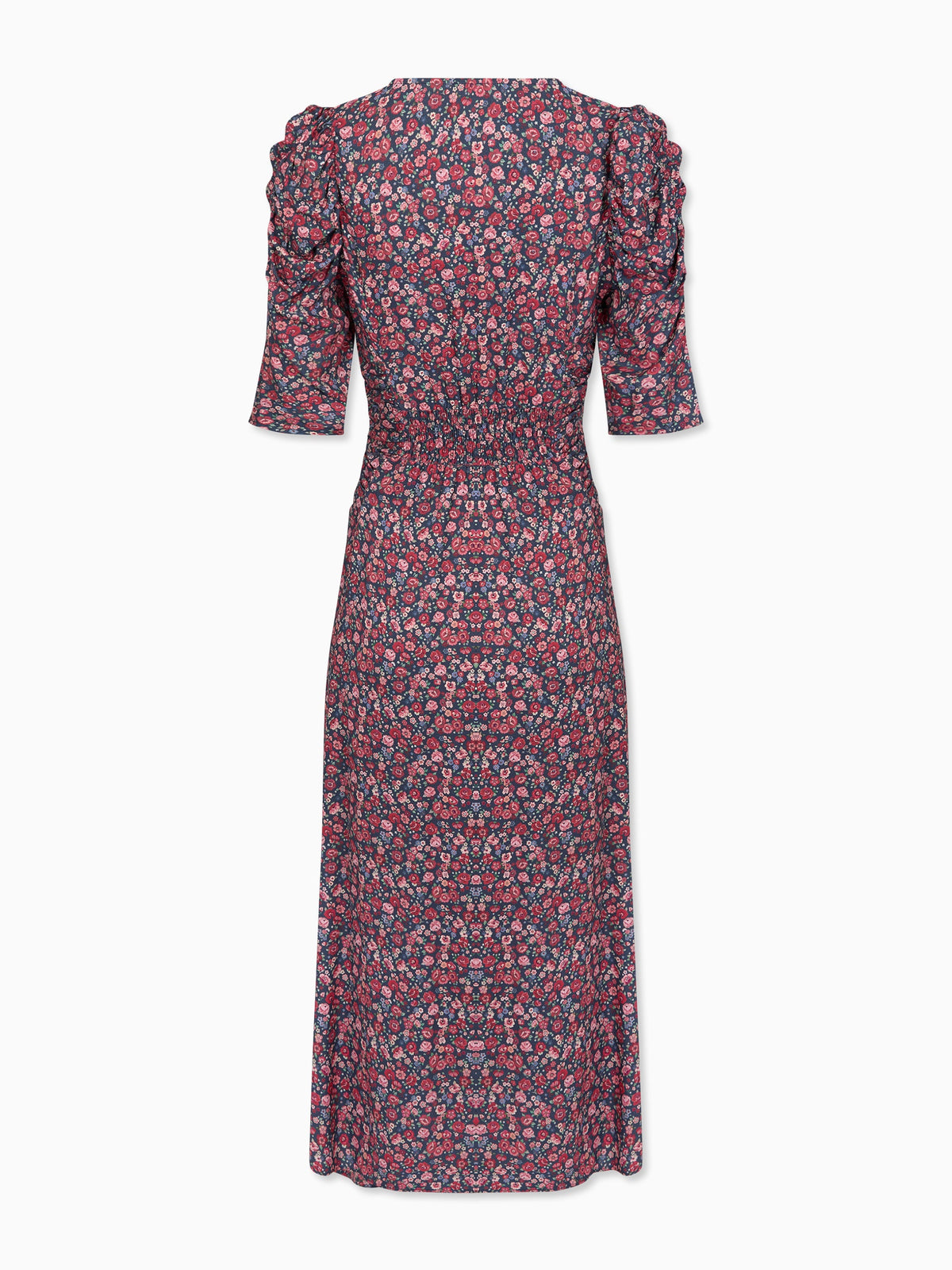 Navy Floral Siena Womens Long Dress