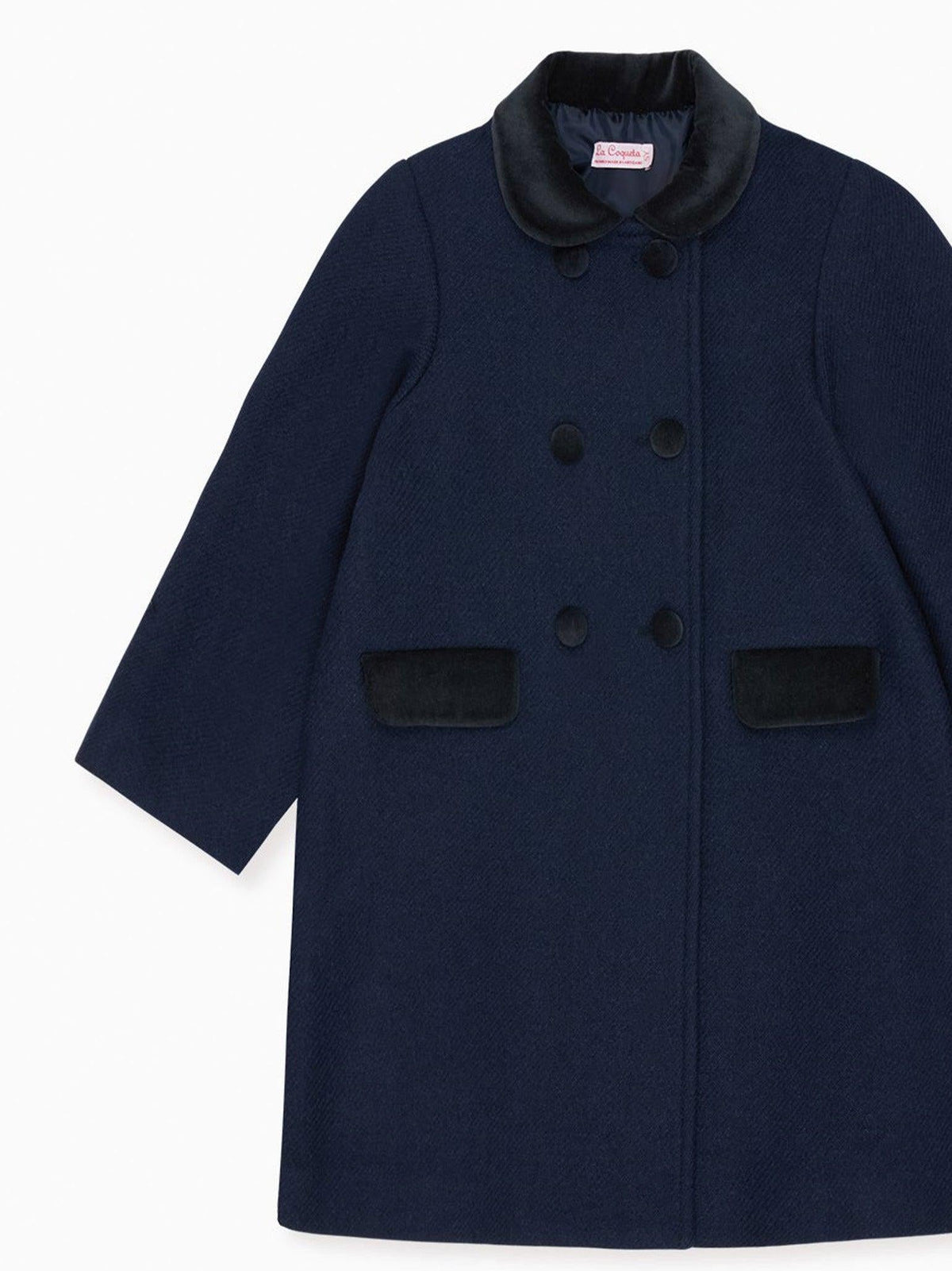 Navy Arrieta Girl Coat