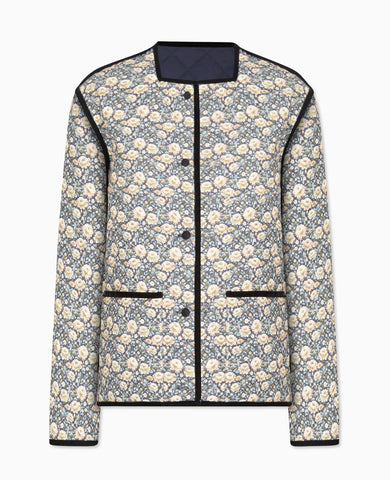 Navy Floral Reversible Anais Womens Jacket