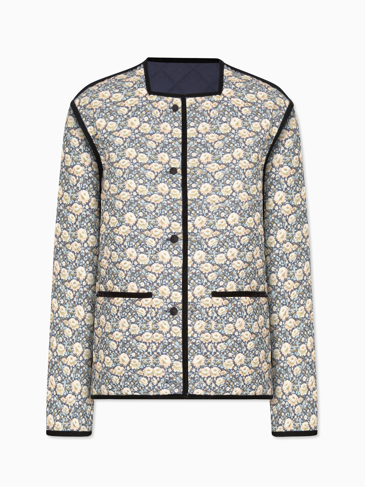 Navy Floral Reversible Anais Womens Jacket
