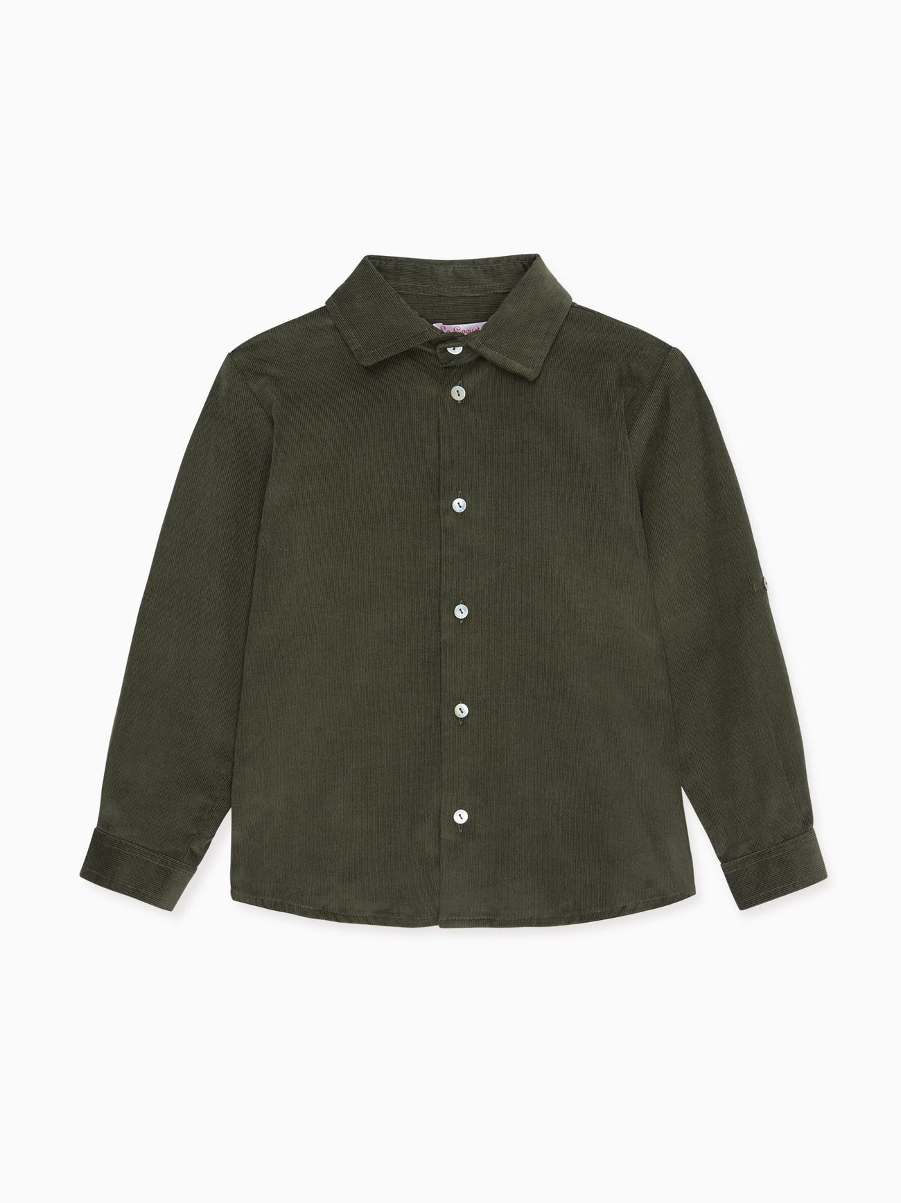 Green Nico Long Sleeve Boy Shirt