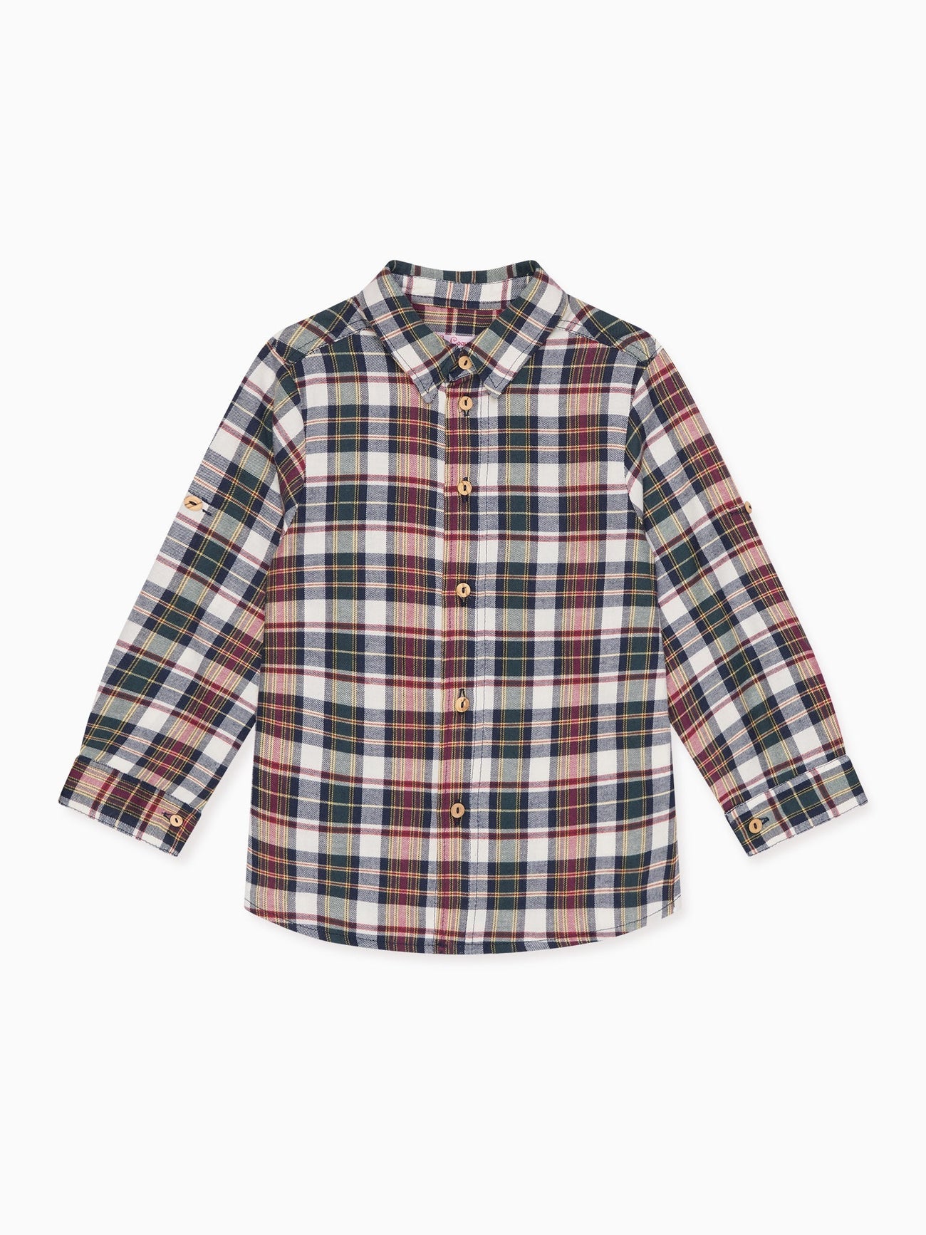 Black Tartan Nico Long Sleeve Boy Shirt