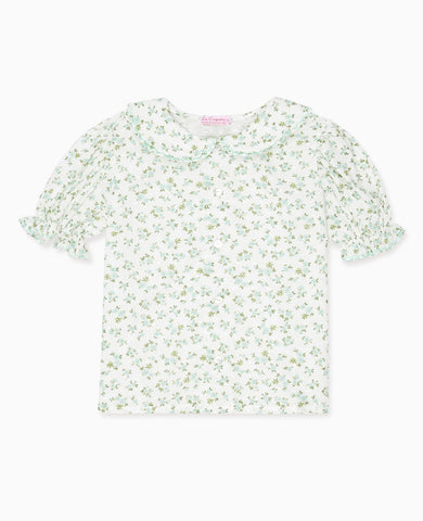 Sage Floral Nieves Girl Shirt