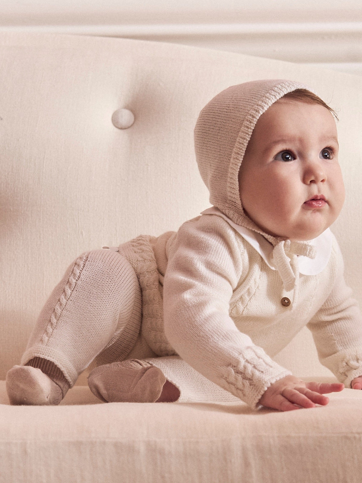 Ivory Noa Merino Baby Knitted Set