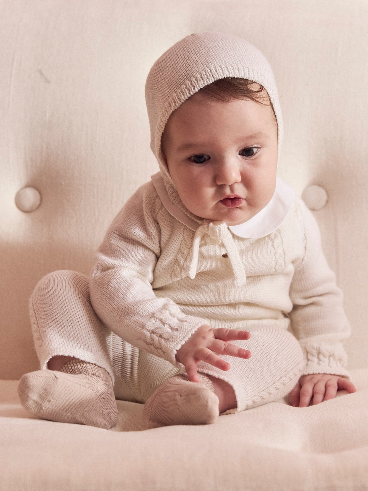 Ivory Noa Merino Baby Knitted Set