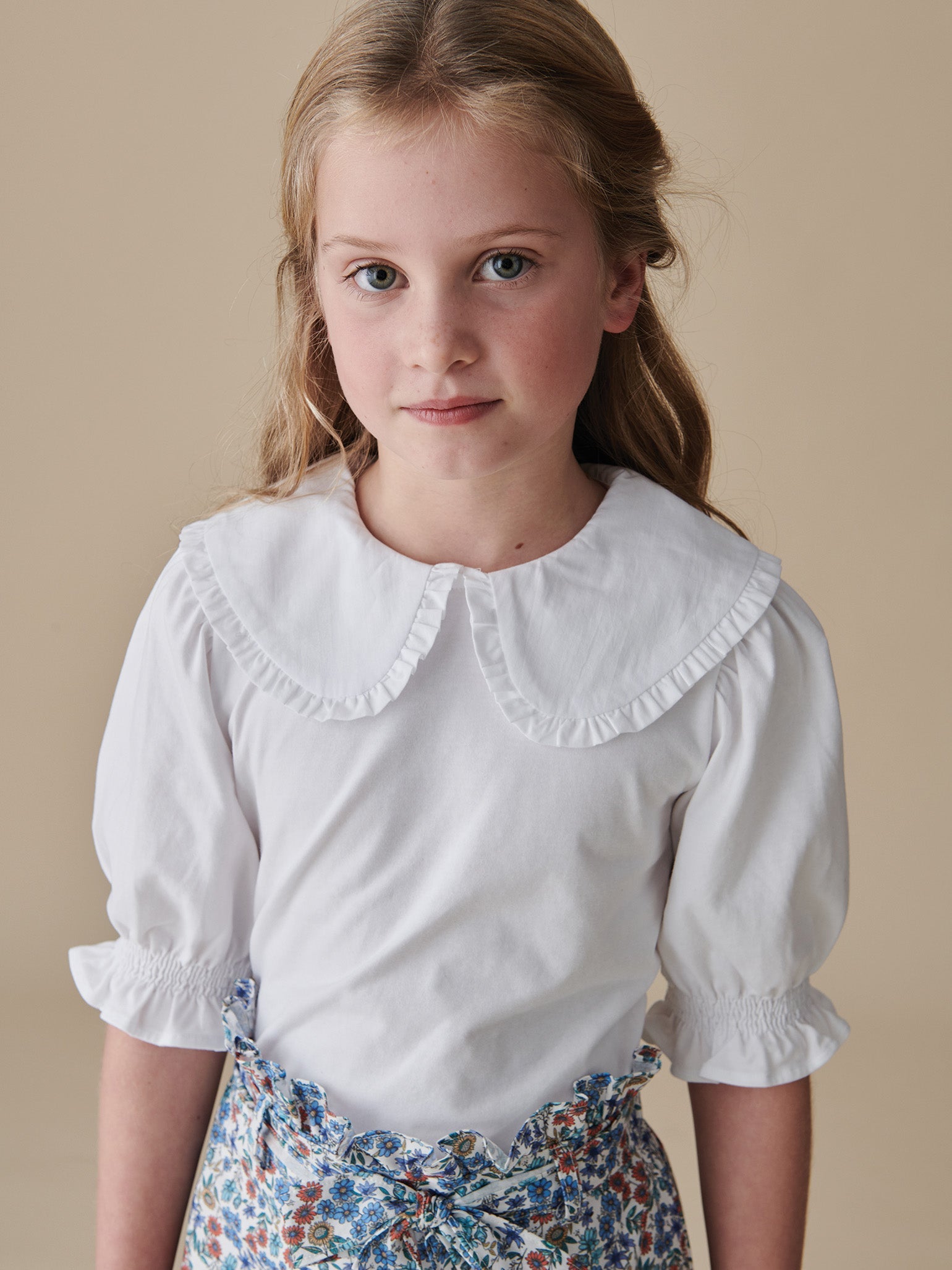 White Nolina Girl Cotton Top