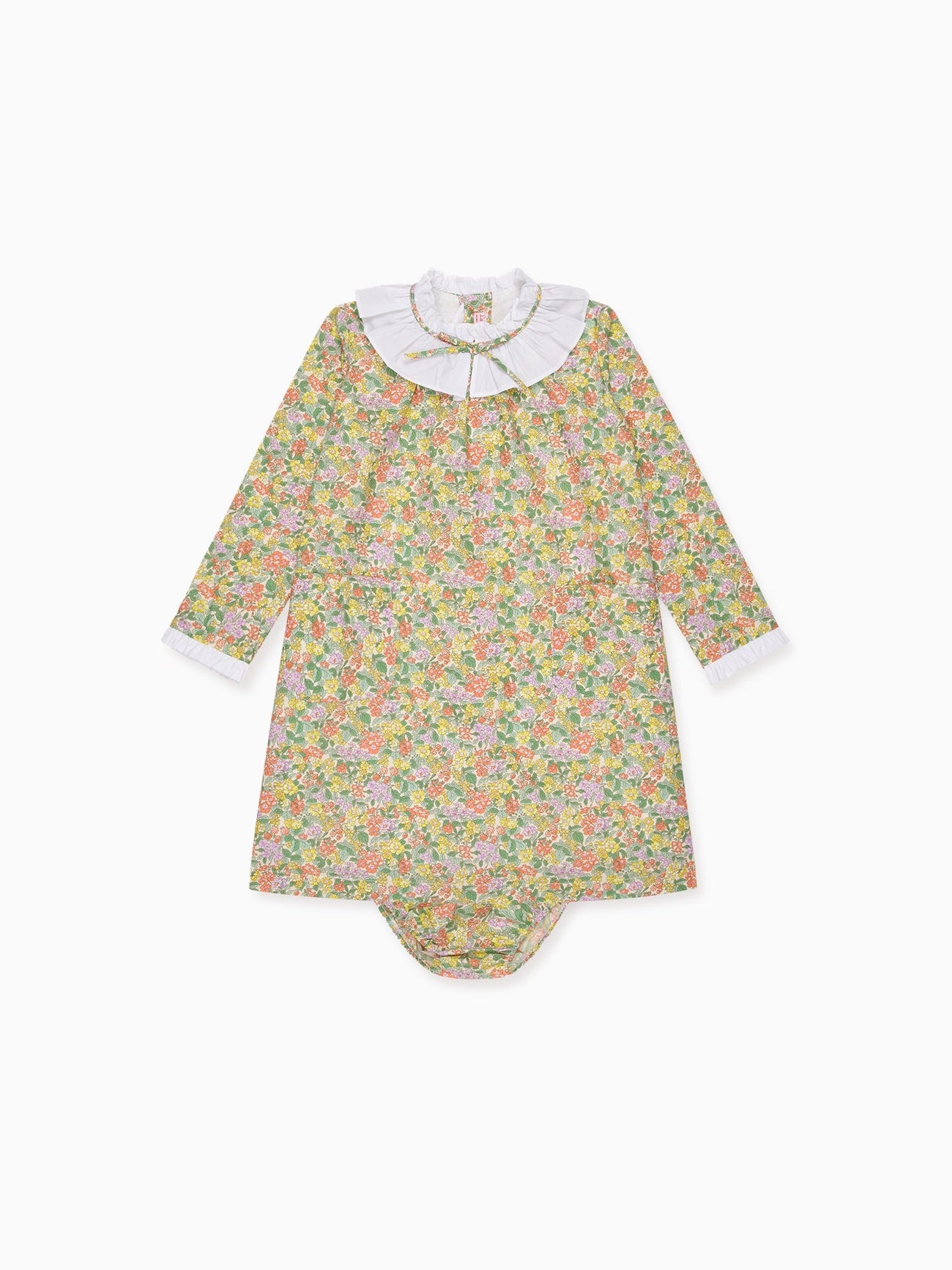 Yellow Floral Odisea Baby Girl Made With Liberty Fabric Set