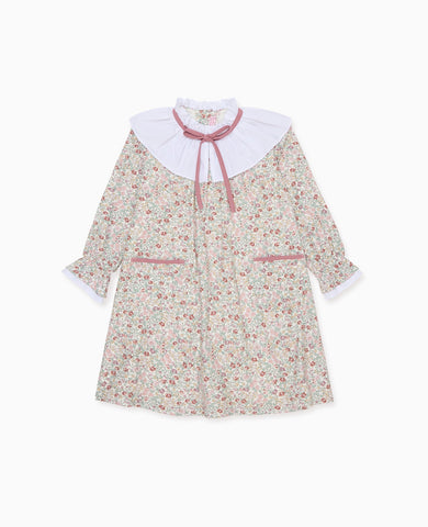 Ivory Floral Odisea Girl A-Line Dress