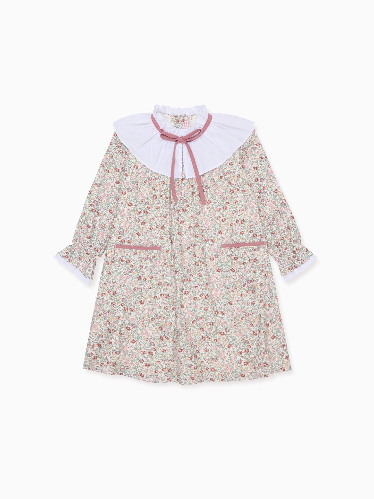 Ivory Floral Odisea Girl A-Line Dress