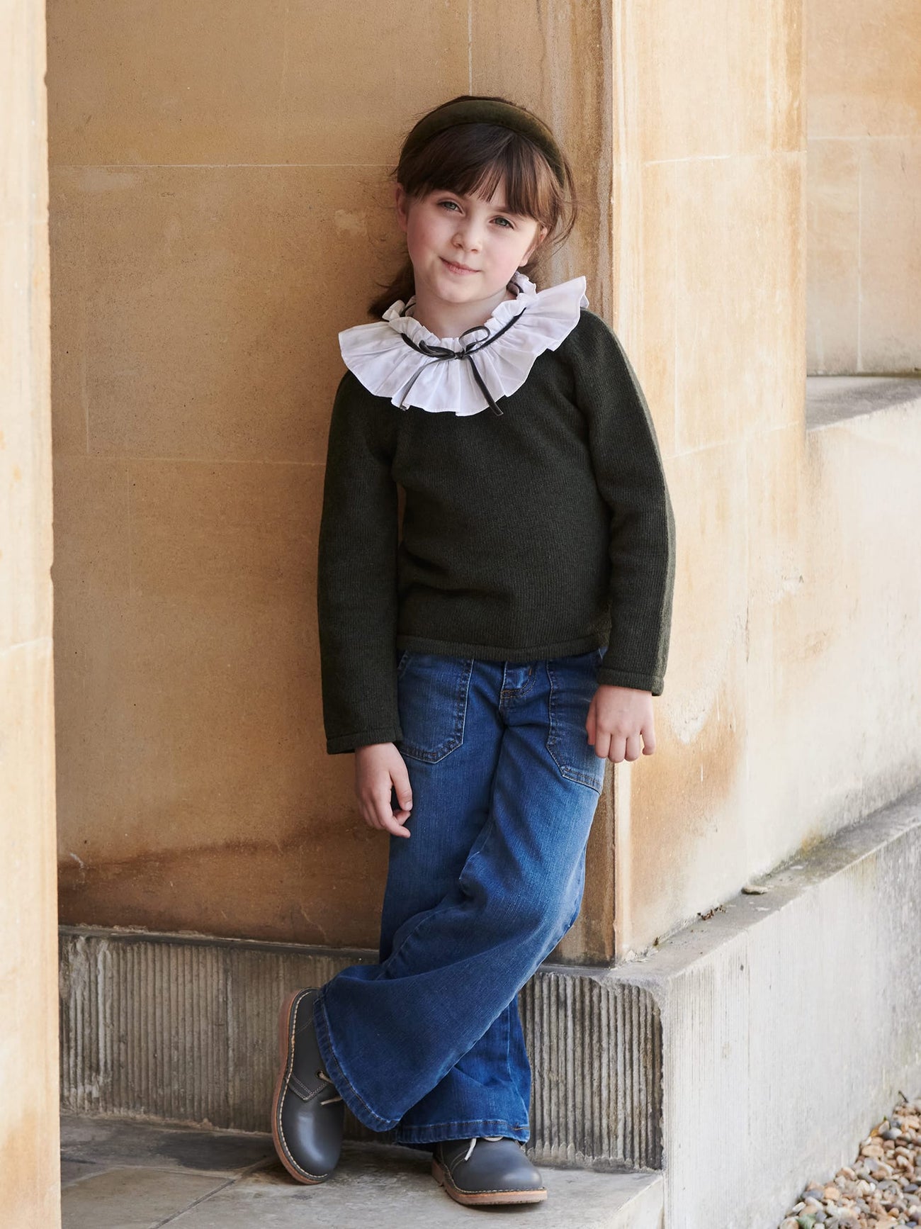 Olive Odisea Merino Girl Jumper