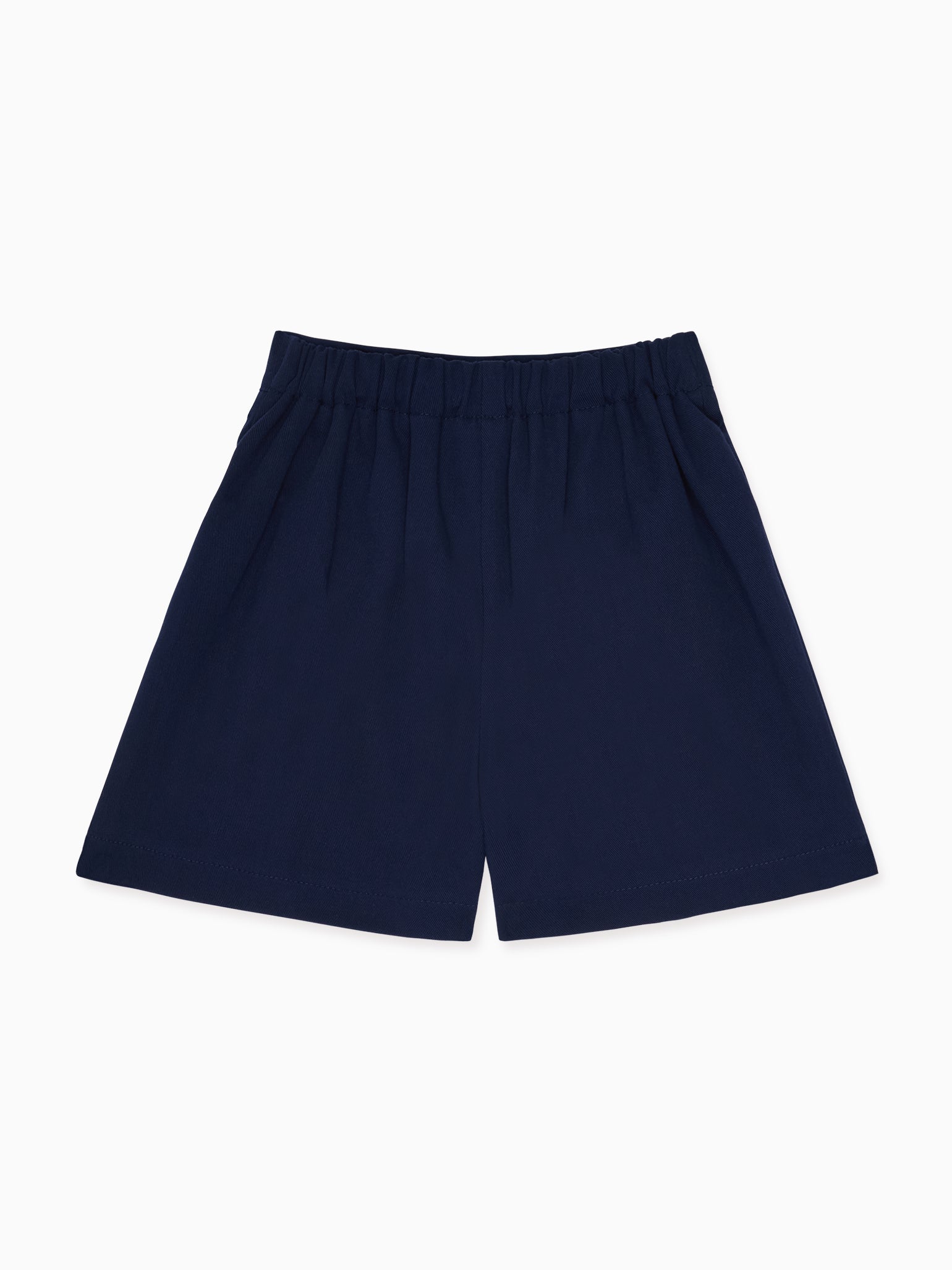 Navy Ofelia Cotton Girl Shorts