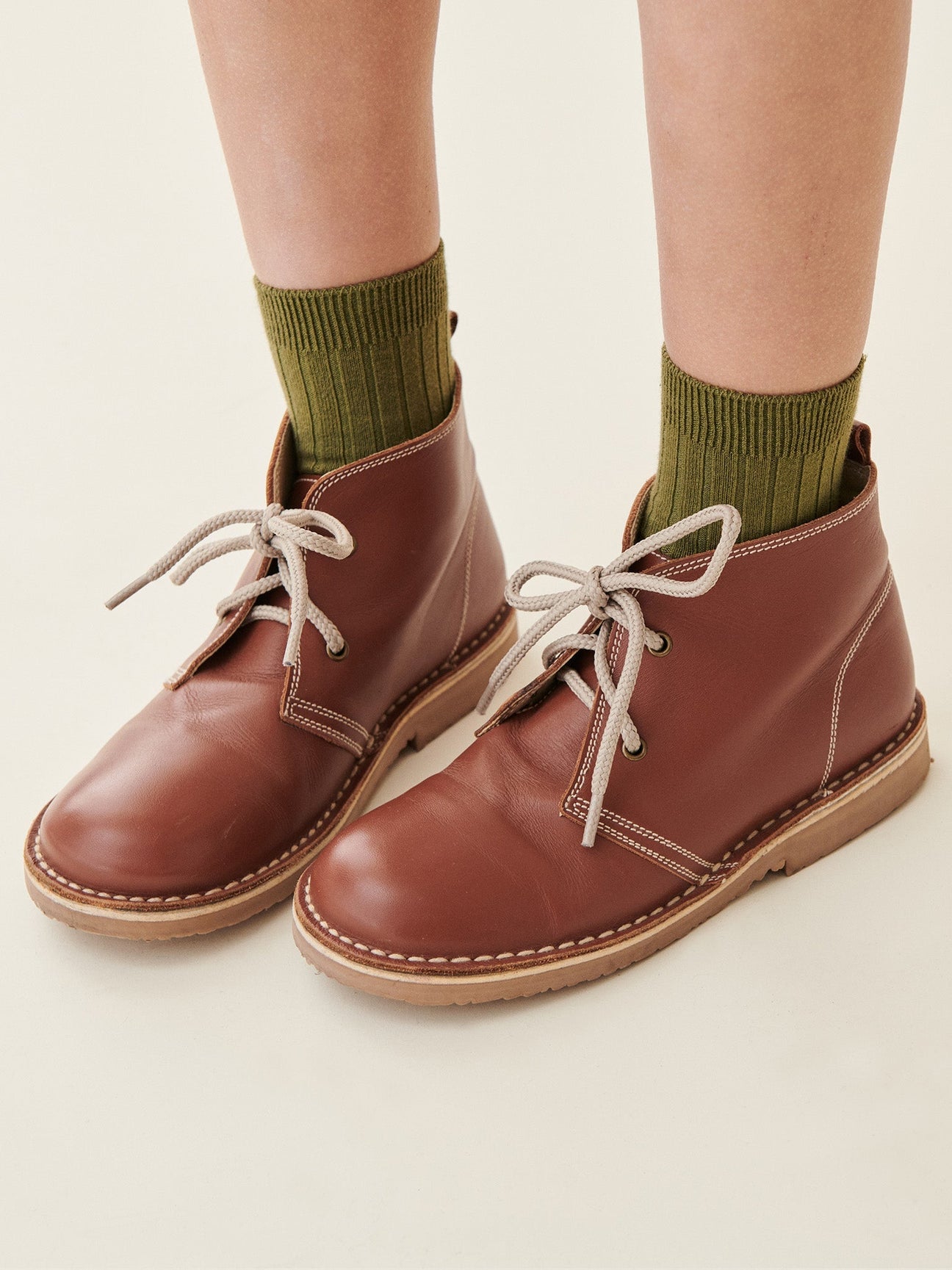 olive green dress socks Olive Green Ribbed Short Kids Socks