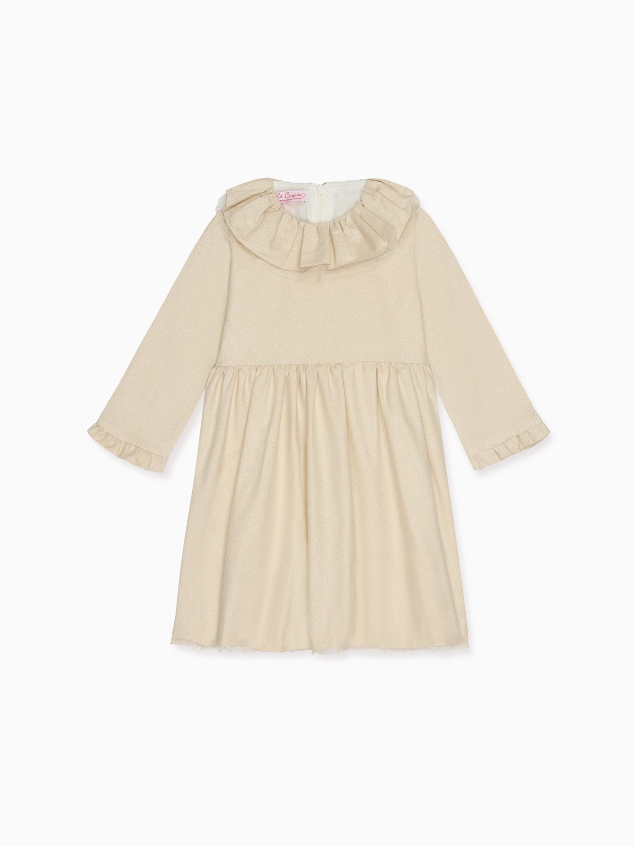 Gold Otillie Girl Dress