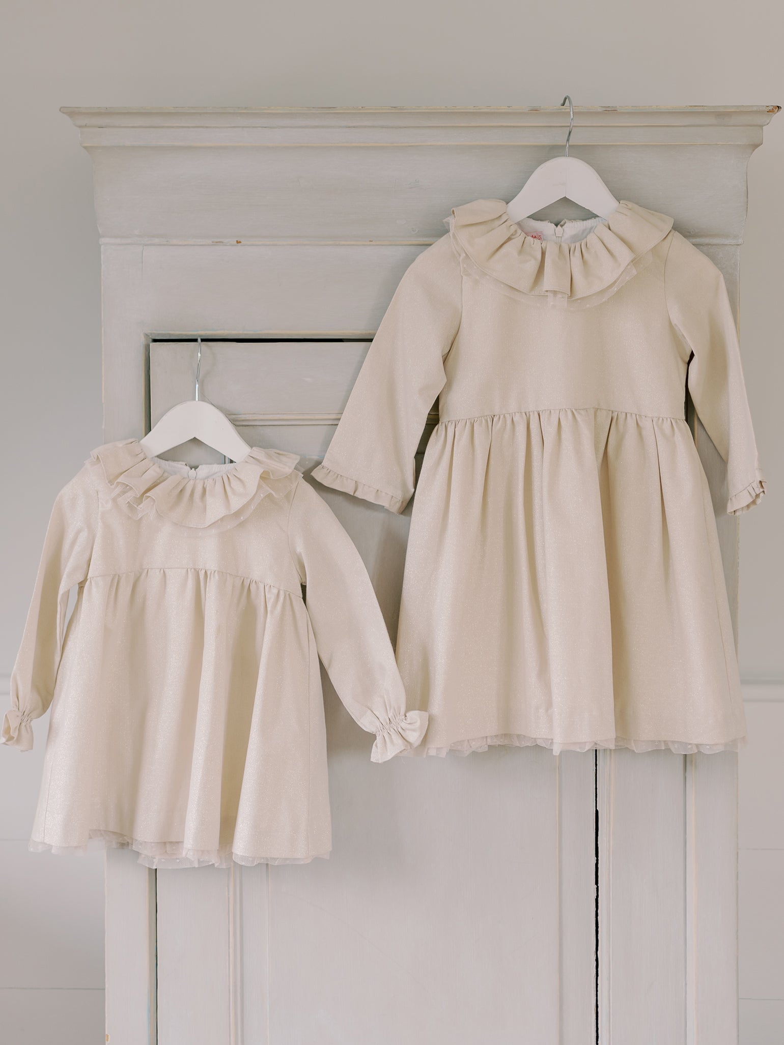 Gold Otillie Girl Dress