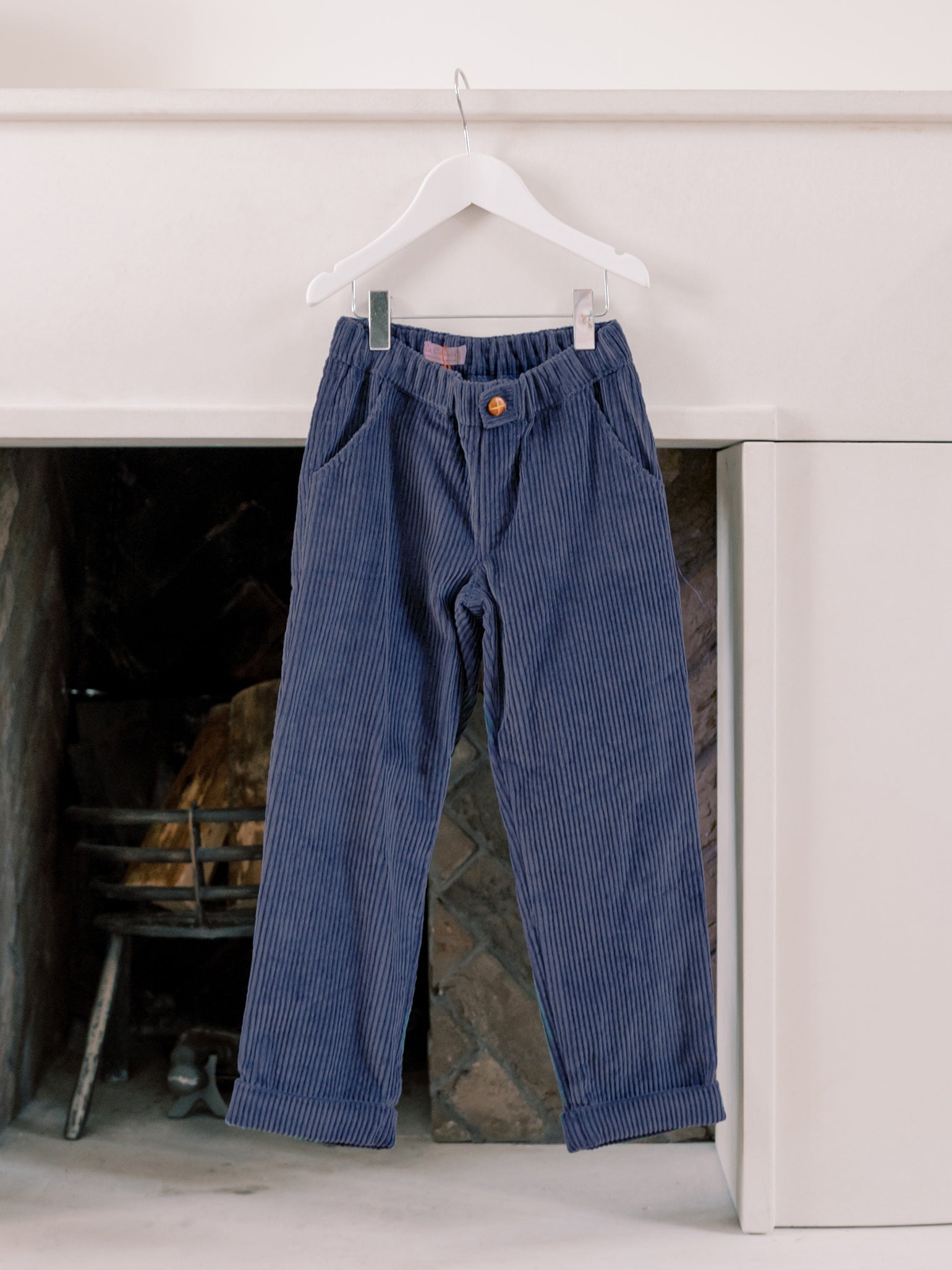 Dusty Blue Benito Corduroy Boy Pants