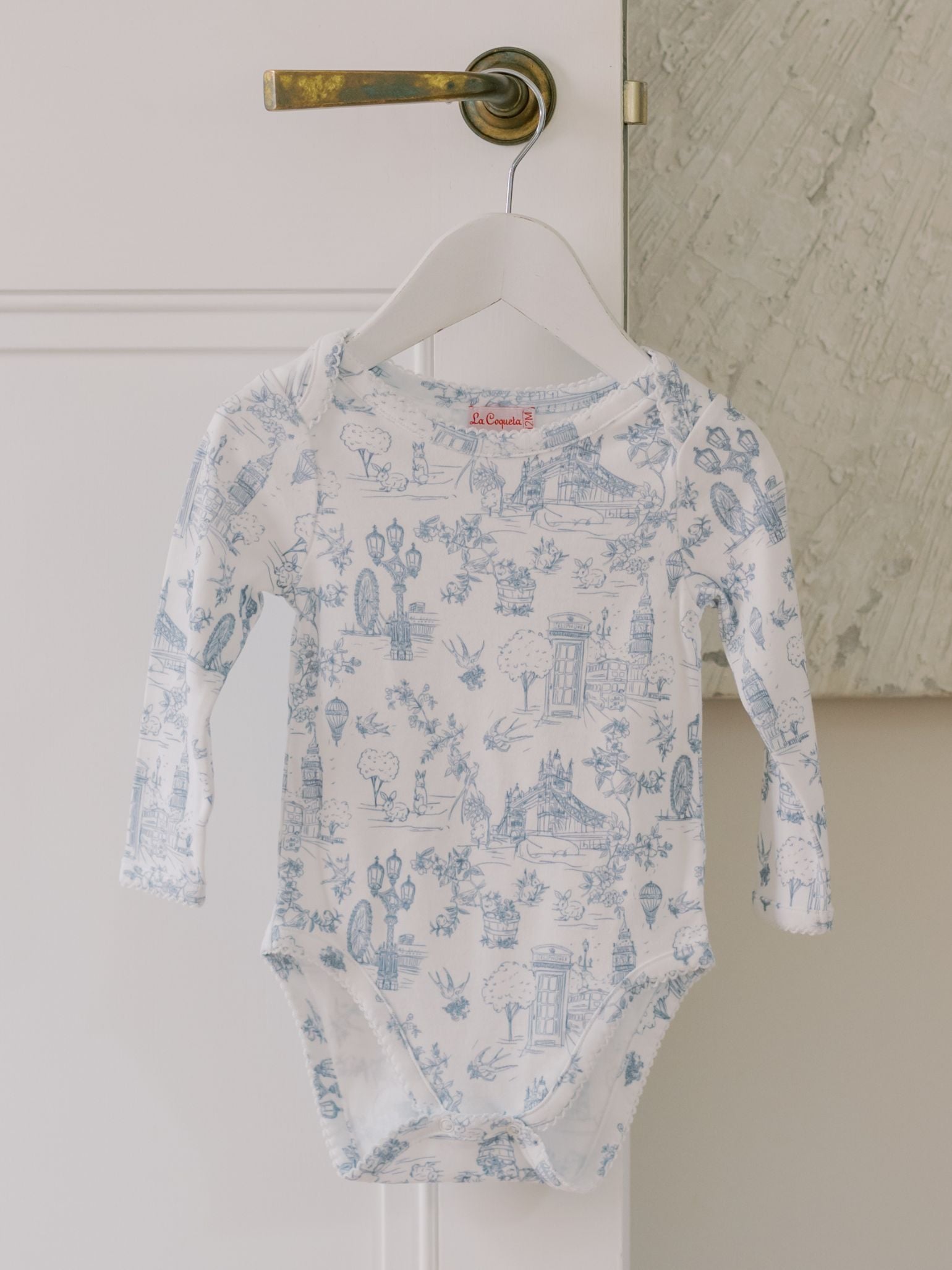 Soft Blue Amor Baby Girl Bodysuit