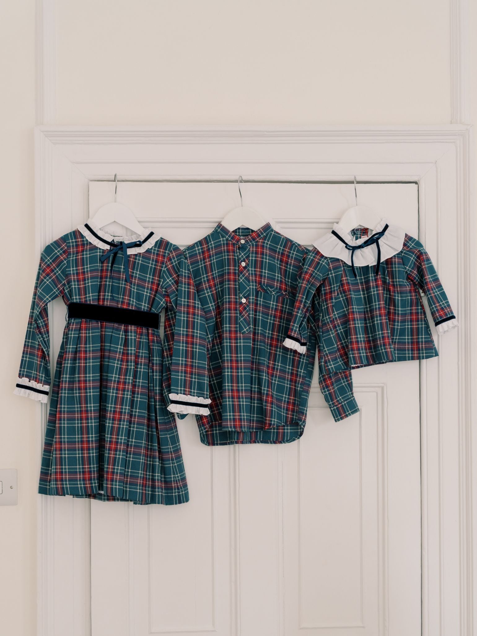 Green Tartan Mateo Long Sleeve Boy Shirt