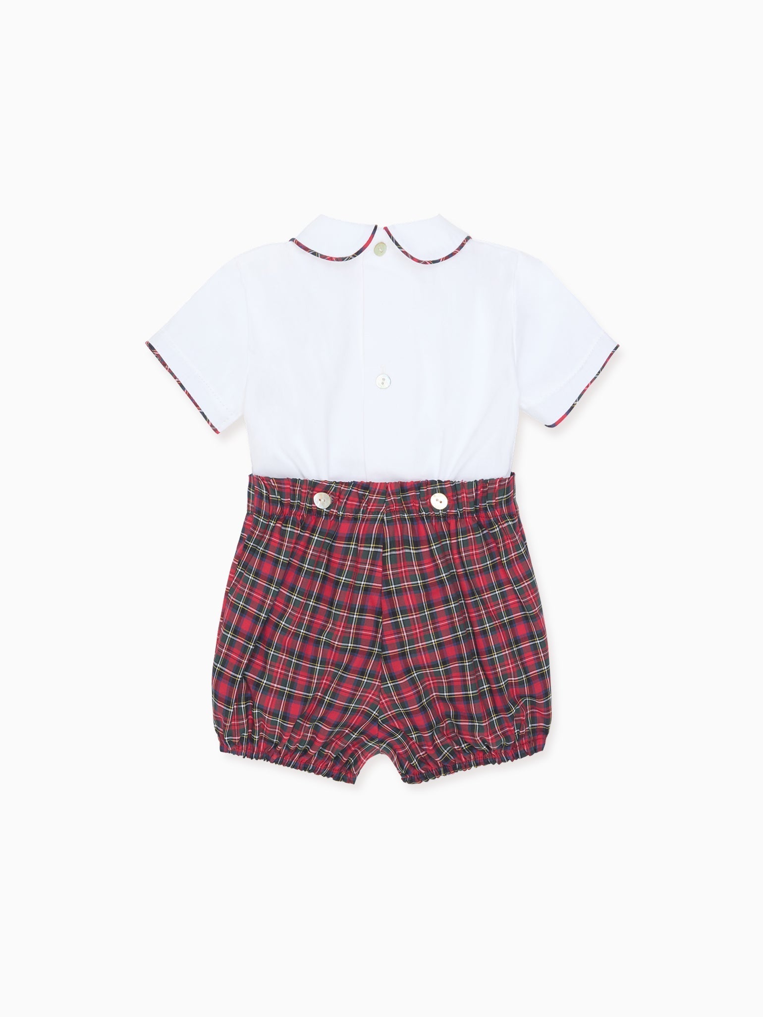 Red Tartan Pablo Baby Boy Set