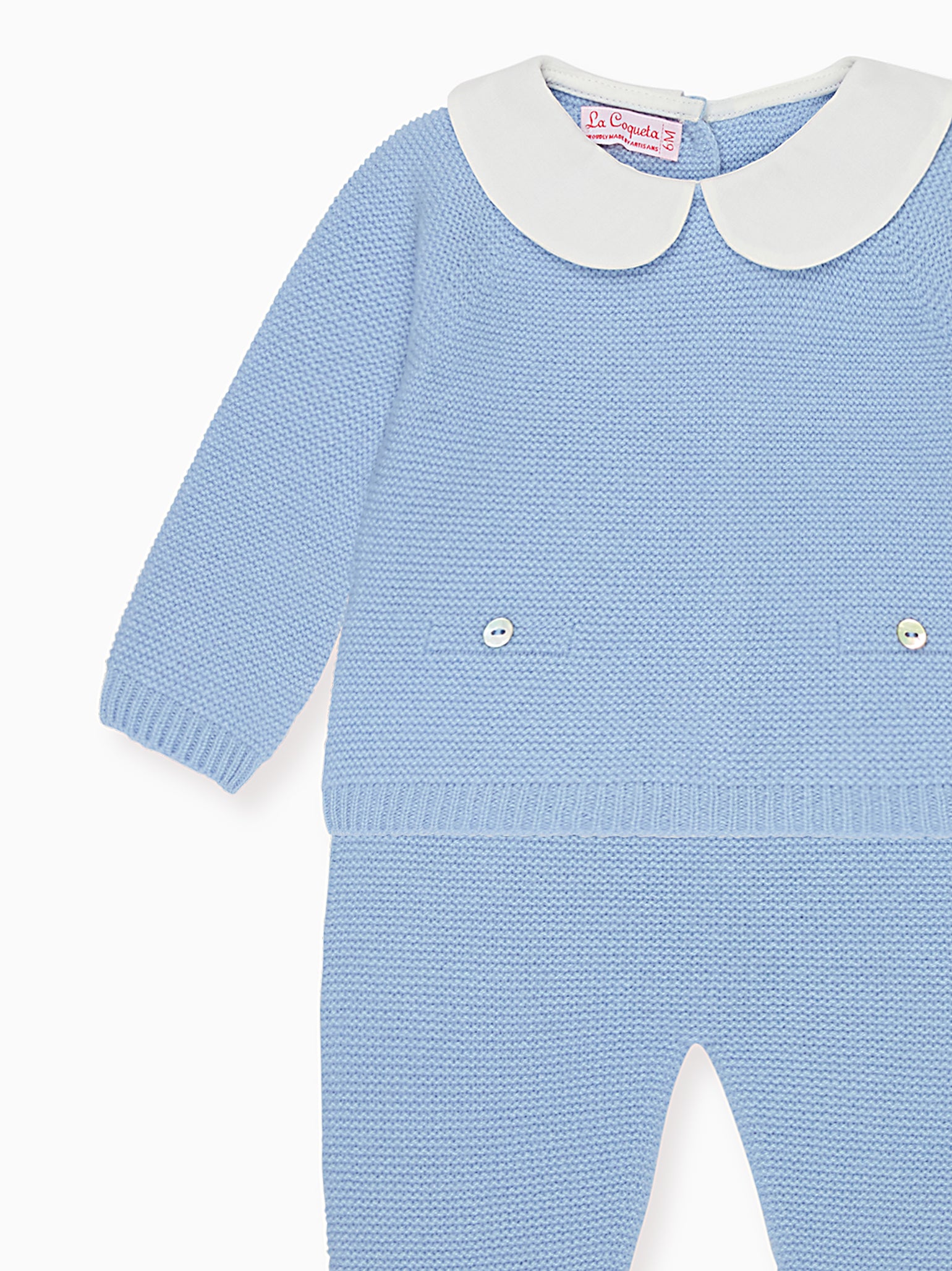 Blue Palmira Cashmere Baby Set