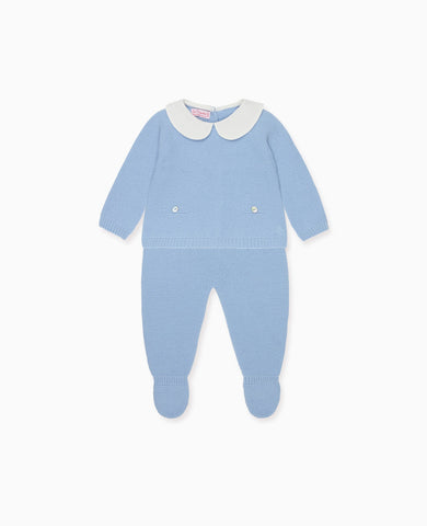 Blue Palmira Cashmere Baby Set