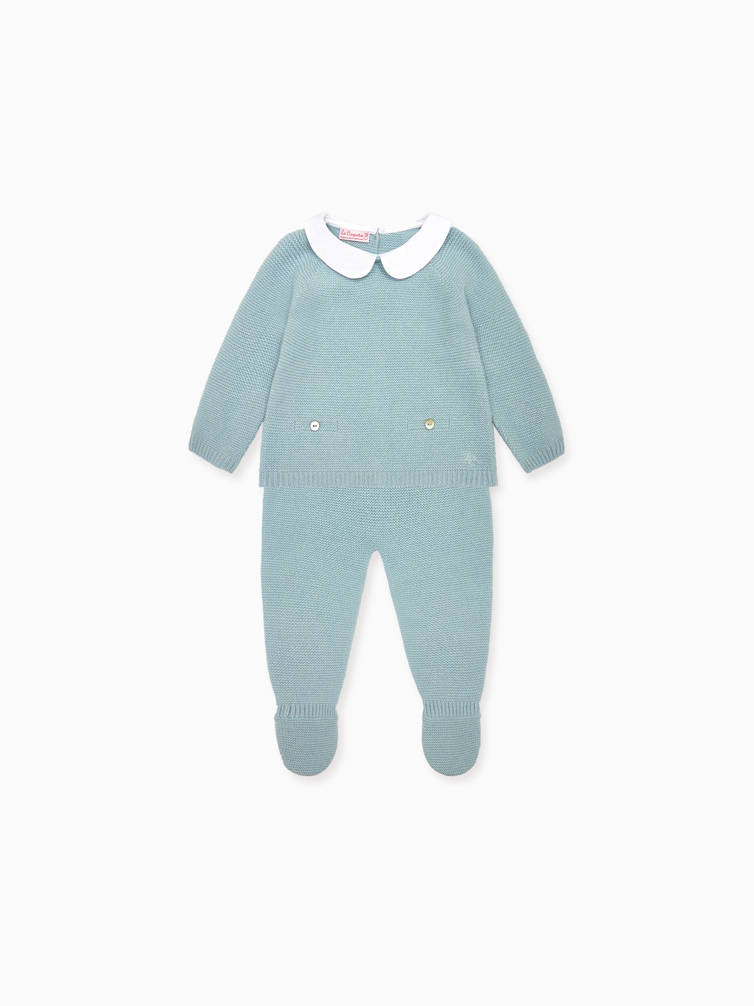 Blue Palmira Cashmere Baby Set