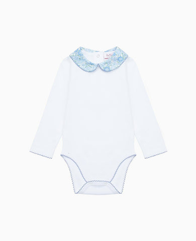 Blue Floral Patricio Baby Girl Body Vest