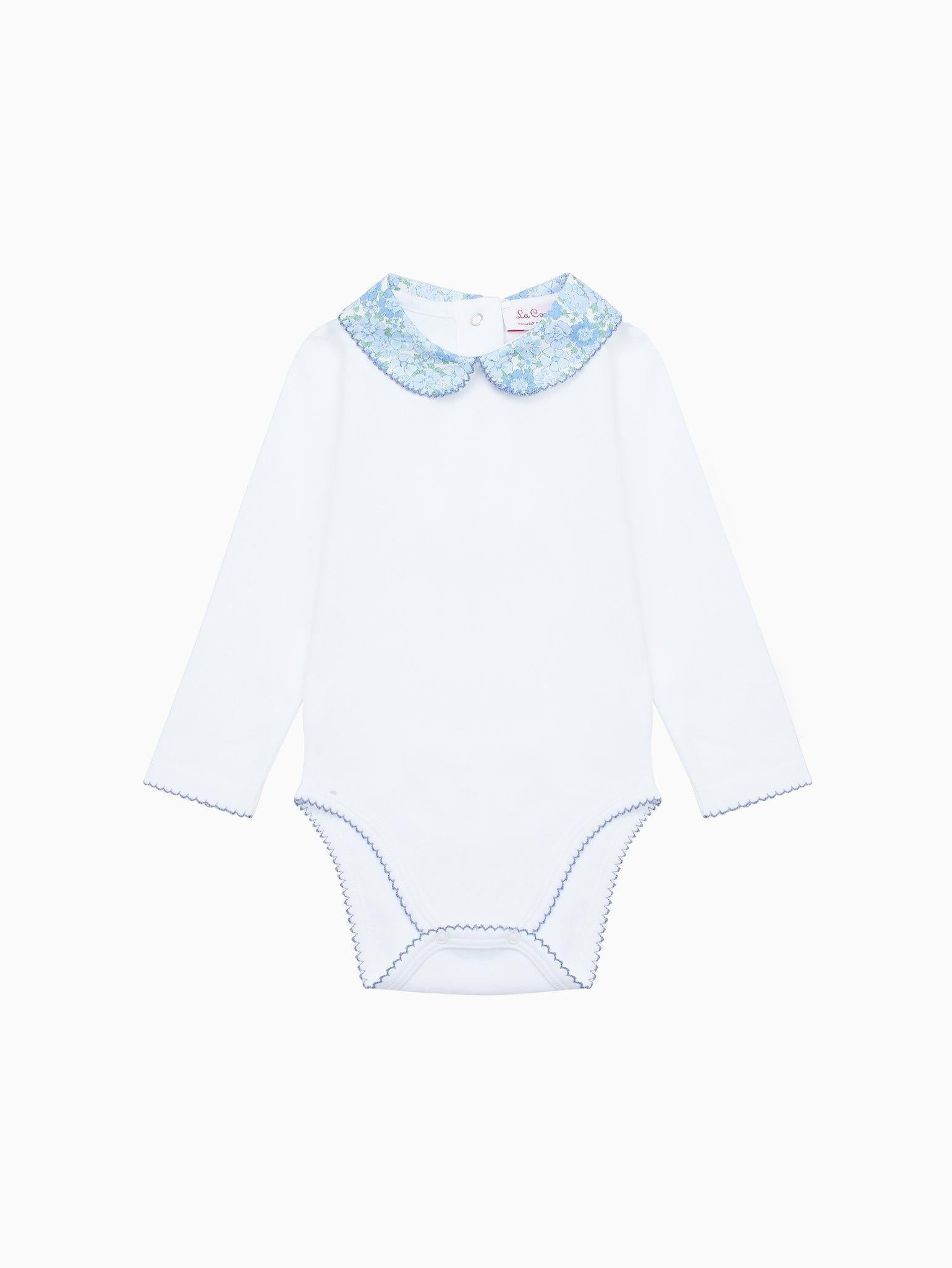 Blue Floral Patricio Baby Girl Body Vest