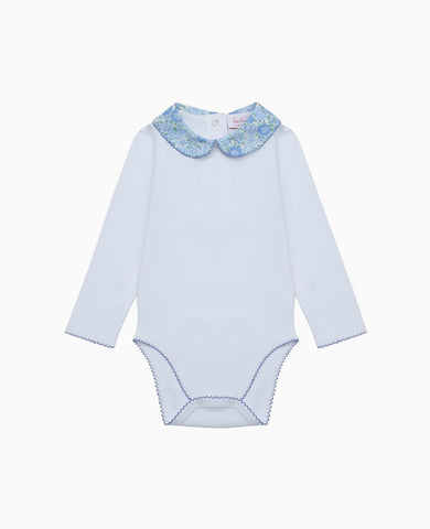 Blue Floral Patricio Baby Girl Body Vest