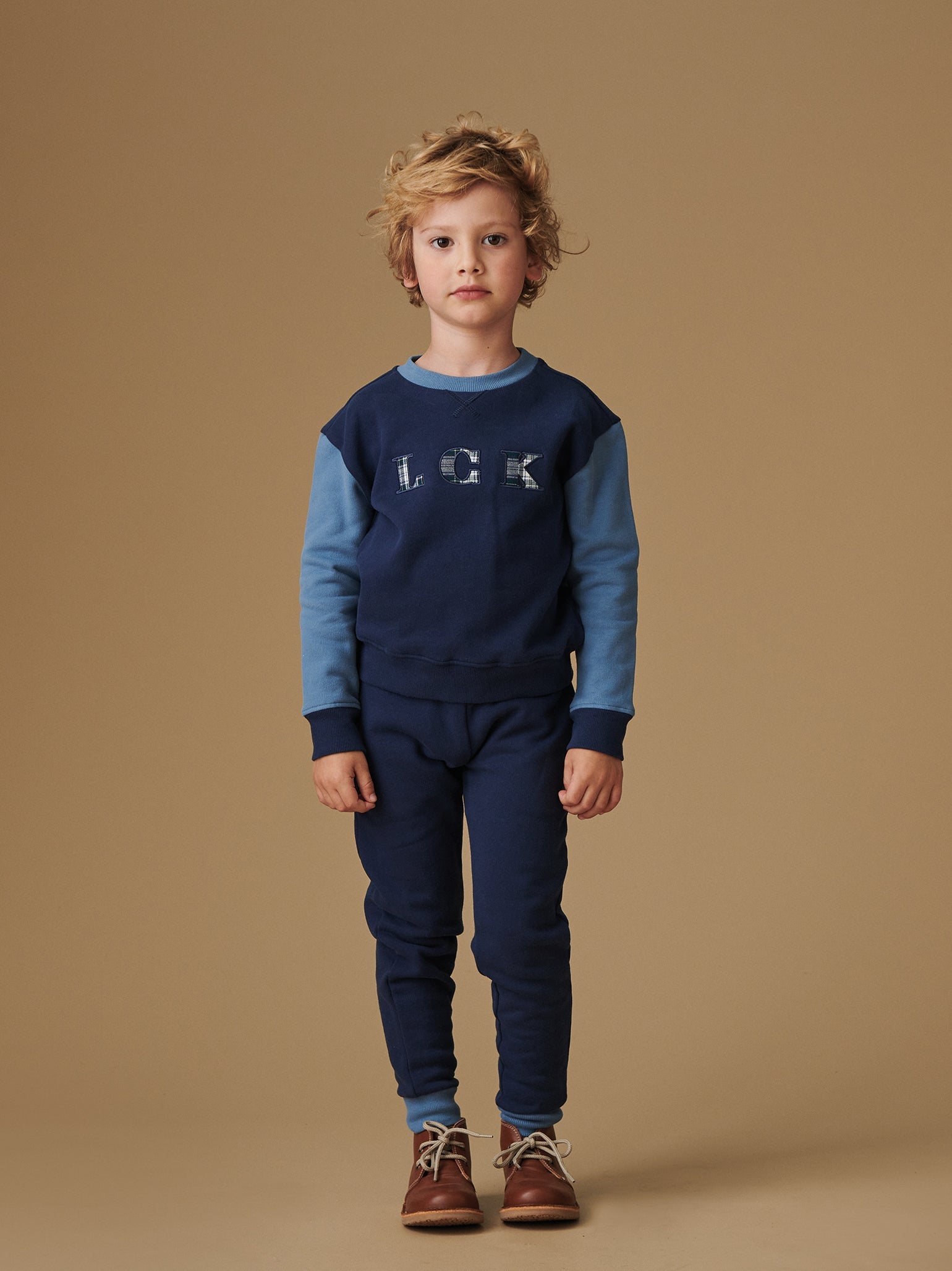 Navy Pernille Boy Tracksuit